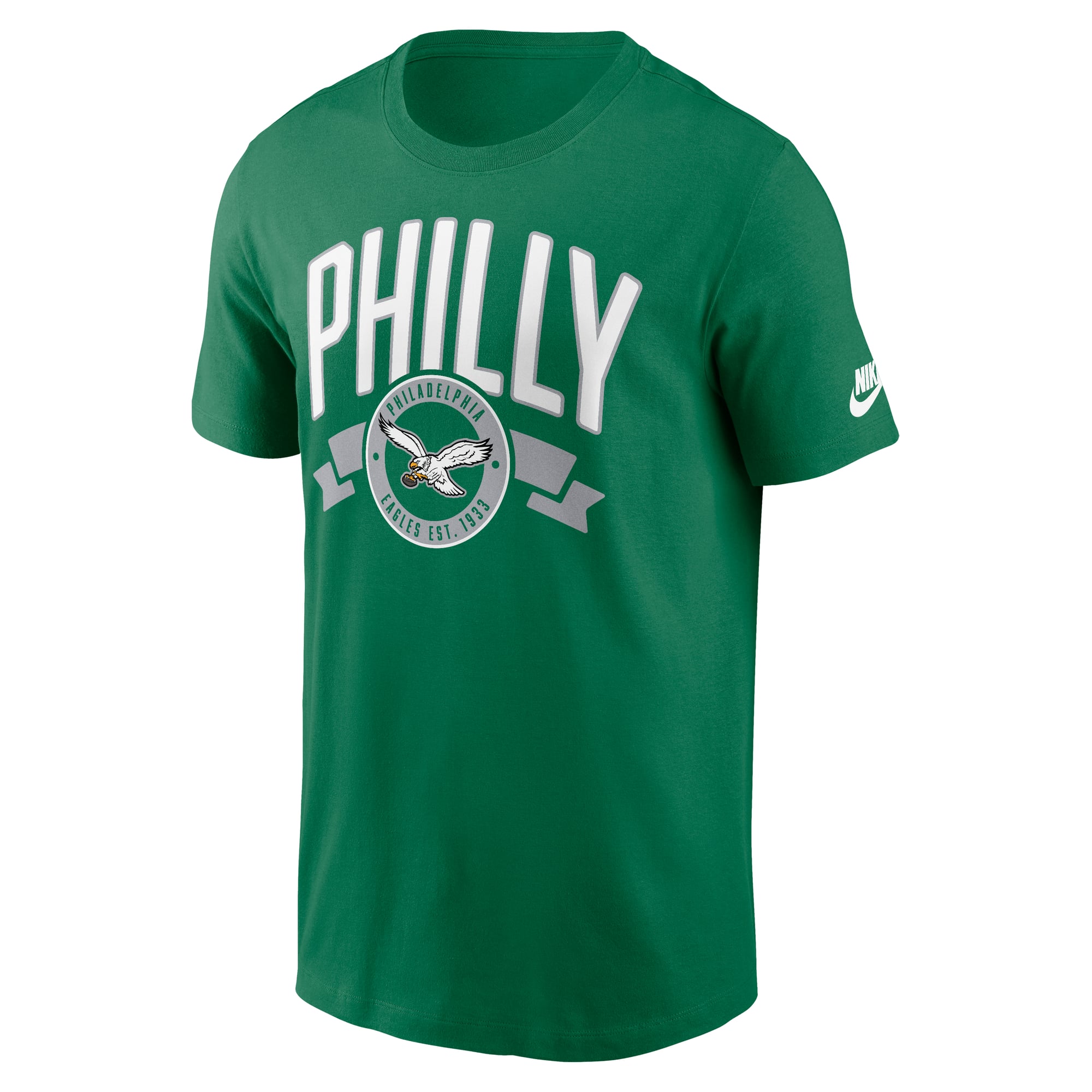 Philadelphia Eagles Nike Rewind Hit Essential Cotton Tee - Mens, , rebel_hi-res
