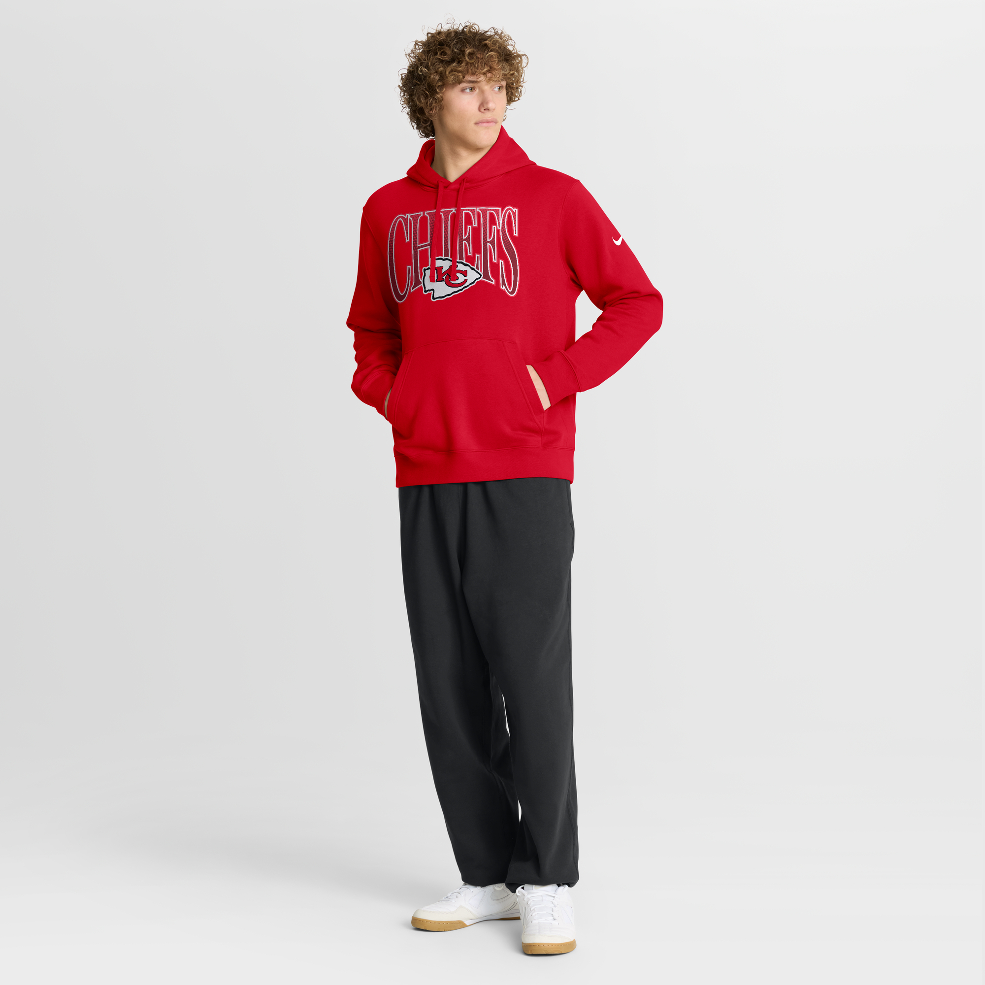 Kansas City Chiefs Nike Rewind Club Hoodie - Mens, , rebel_hi-res