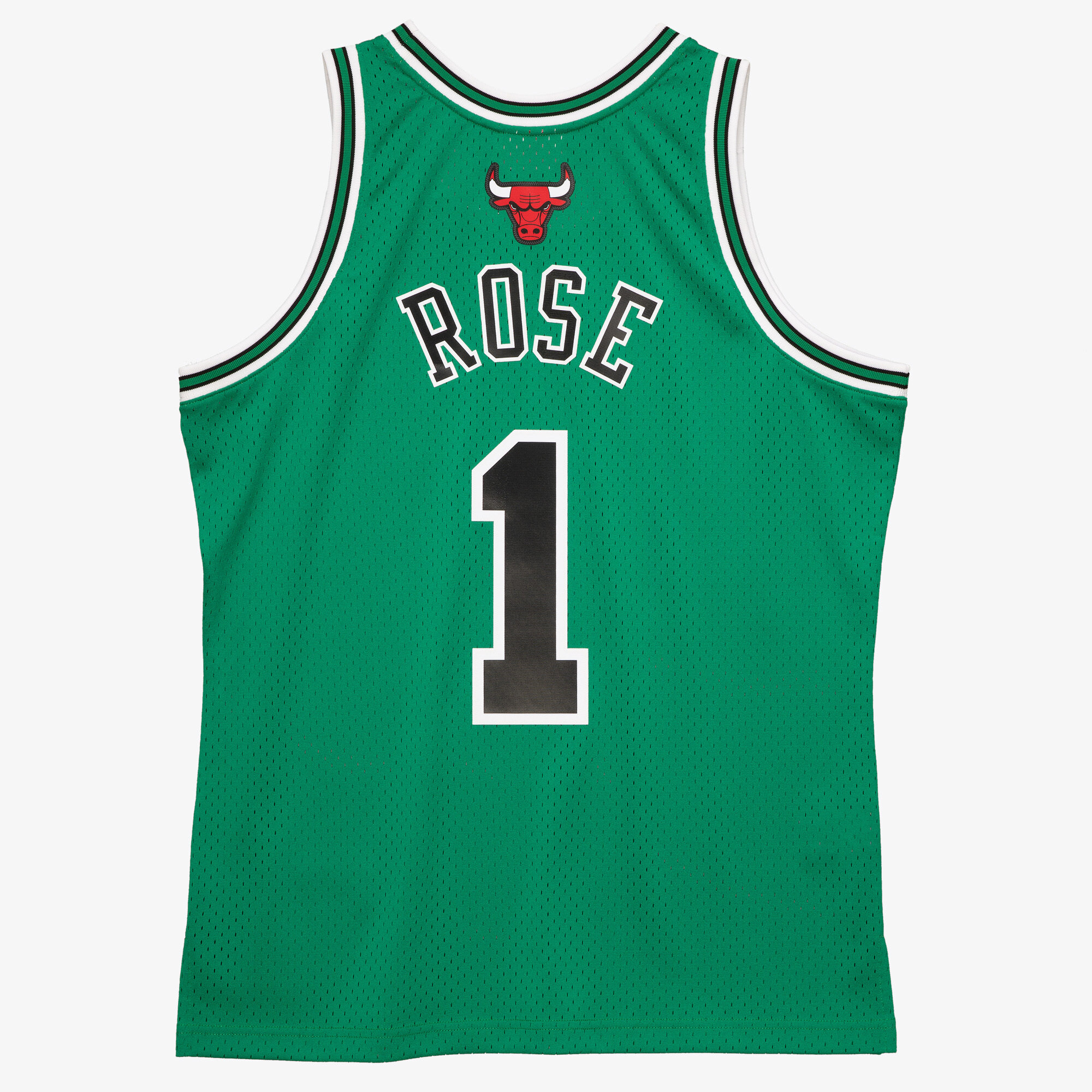 Chicago Bulls Mitchell & Ness St Patrick's Day Swingman Jersey Derrick Rose 2008-09, , rebel_hi-res