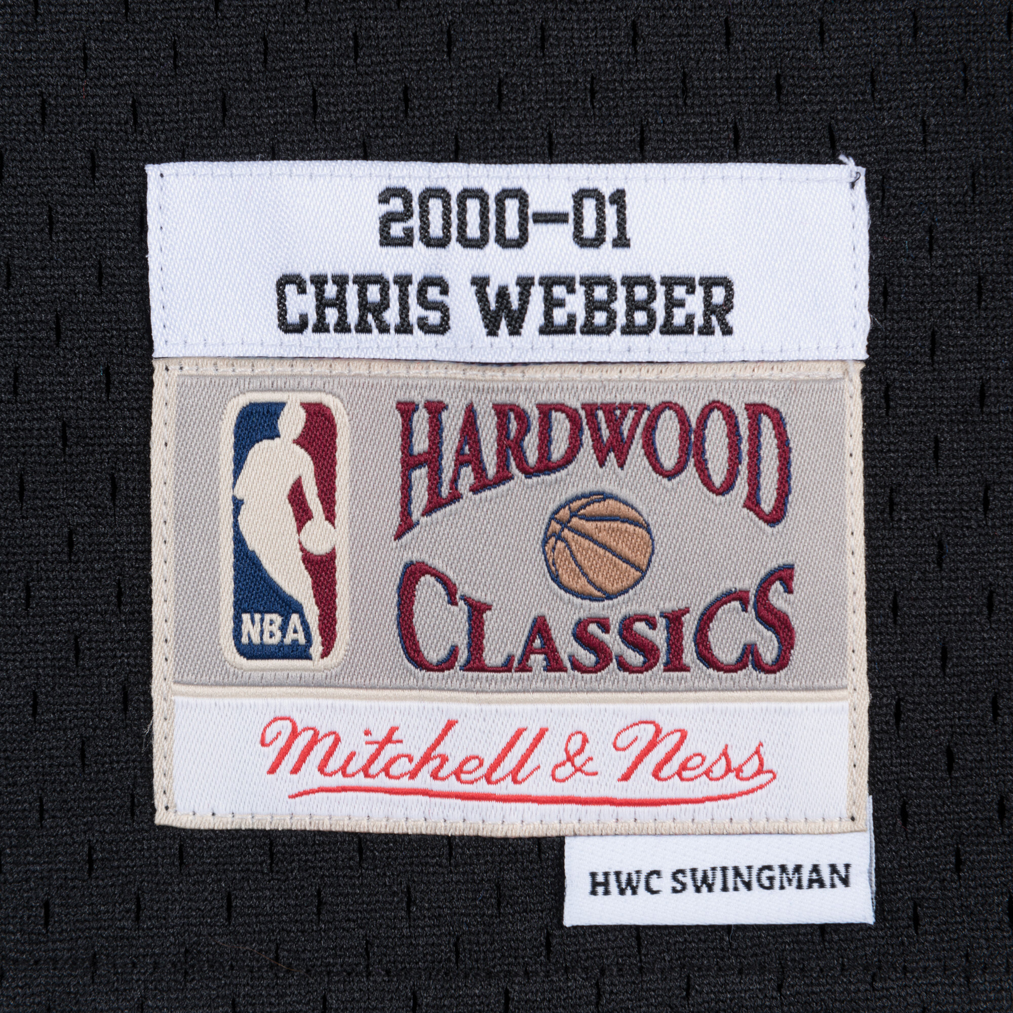 Chris Webber Sacramento Kings 2000-01 Mitchell & Ness Black Swingman Jersey Road, , rebel_hi-res