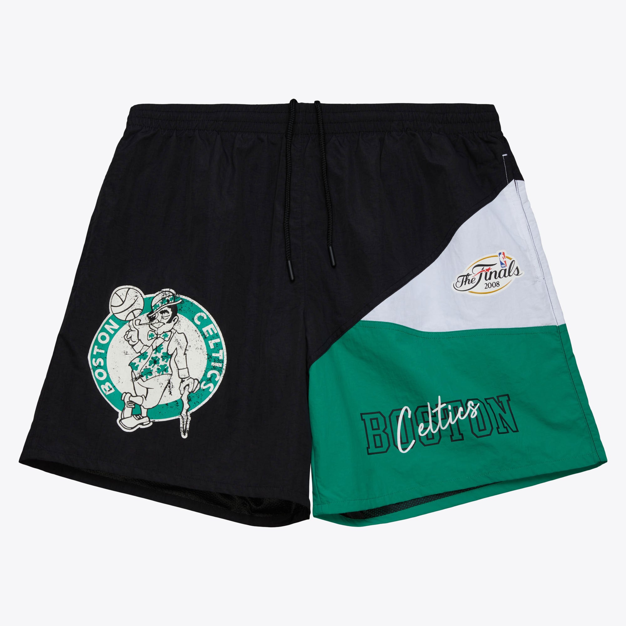 Boston Celtics Mitchell & Ness Woven Shorts Vintage Logo, , rebel_hi-res