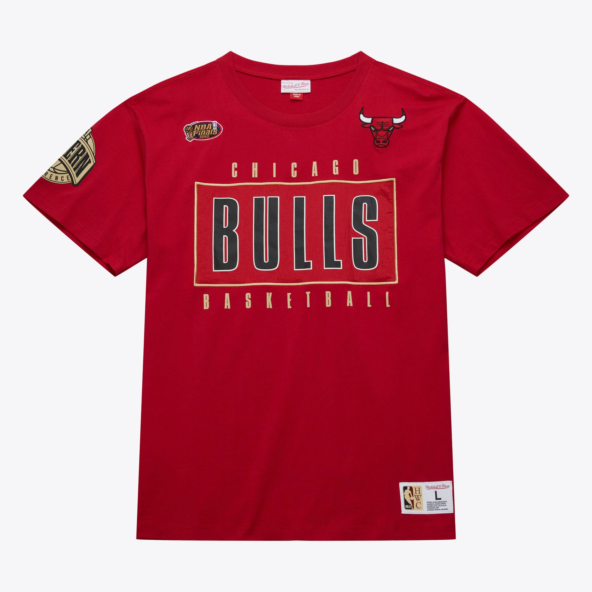 Chicago Bulls Mitchell & Ness Team OG 2.0 Premium T-Shirt Vintage Logo, , rebel_hi-res