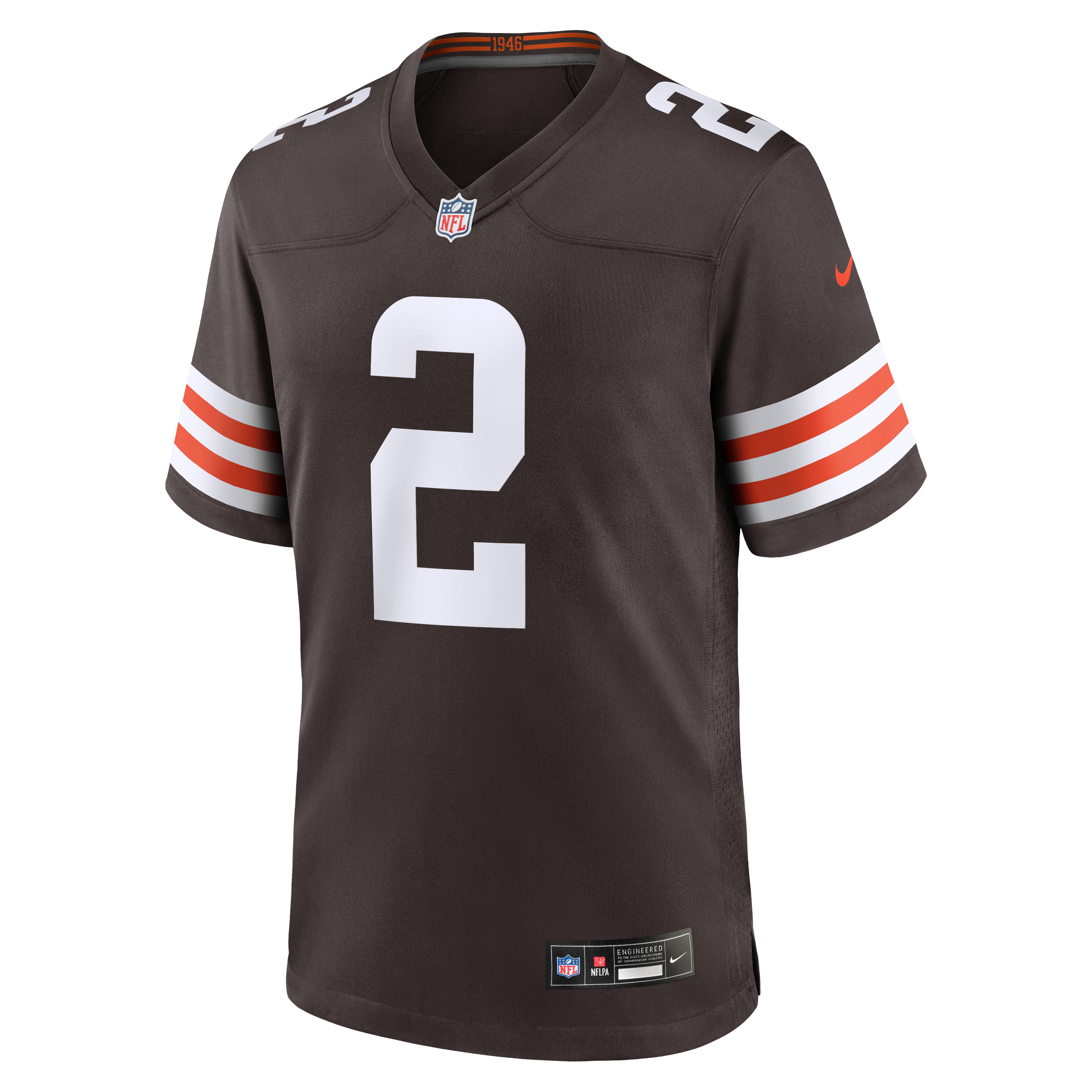 Cleveland Browns Nike Game Home Jersey - Brown - Shedeur Sanders - Youth, , rebel_hi-res