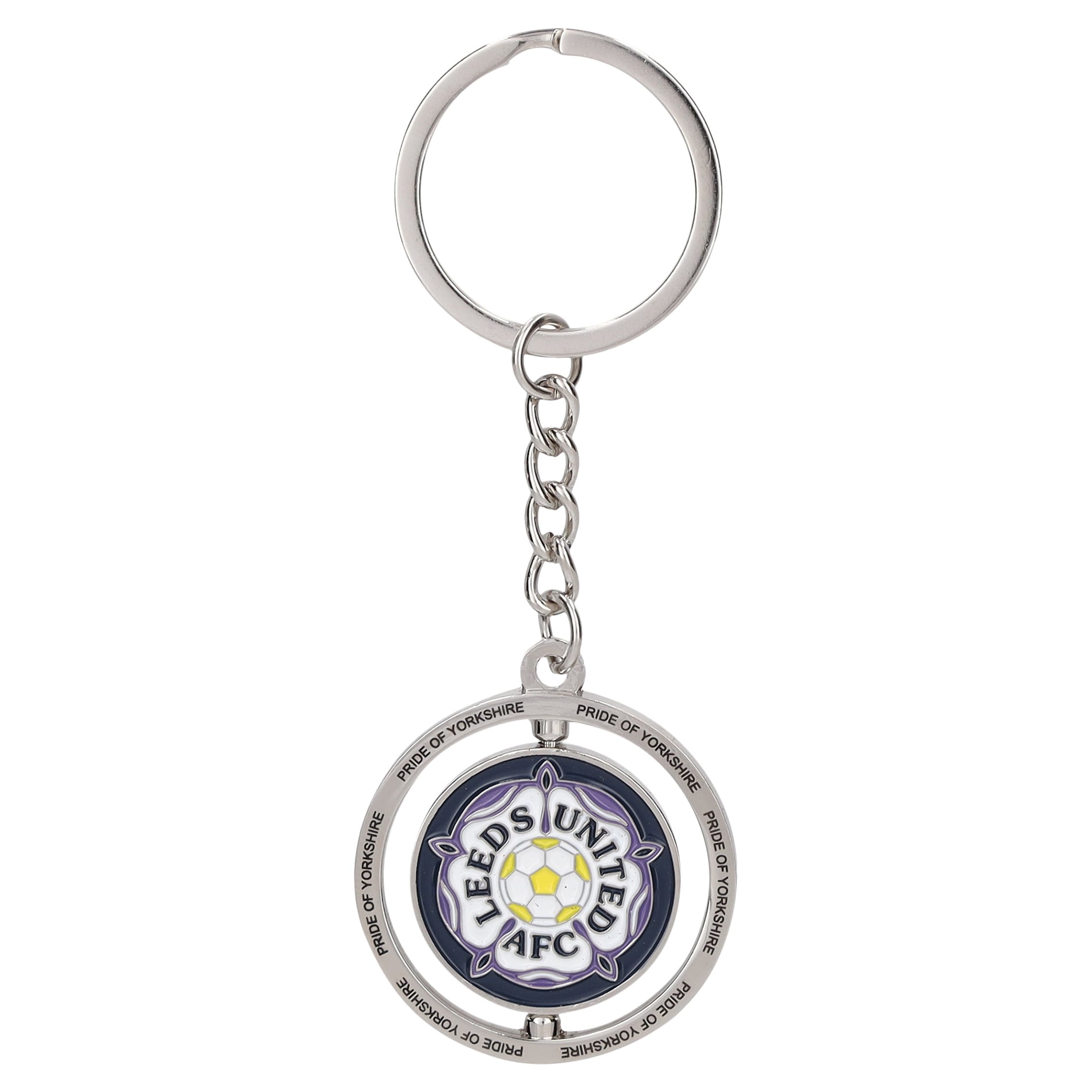 Leeds United Retro Spinner Keyring, , rebel_hi-res