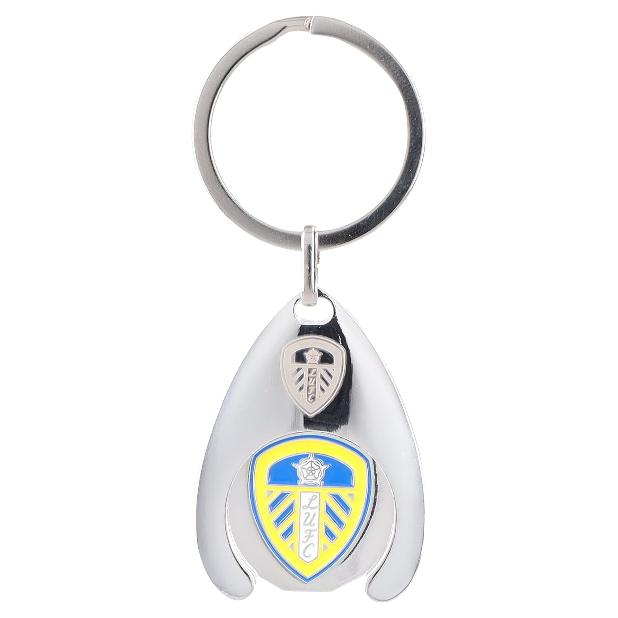 Leeds United Trolley Coin Keyring, , rebel_hi-res