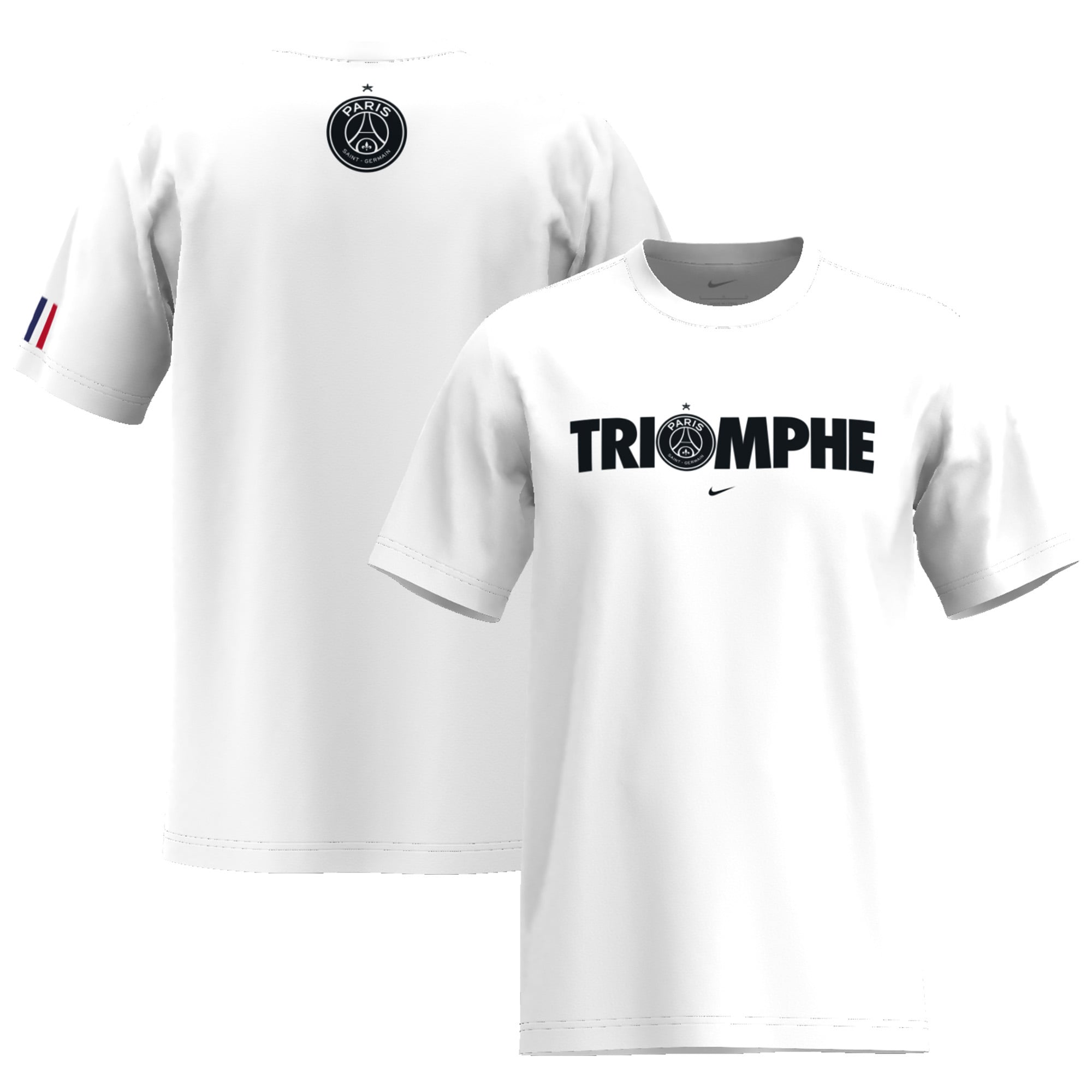 PSG Nike UCL Winners TRIOMPHE Tee 2025 - White, , rebel_hi-res