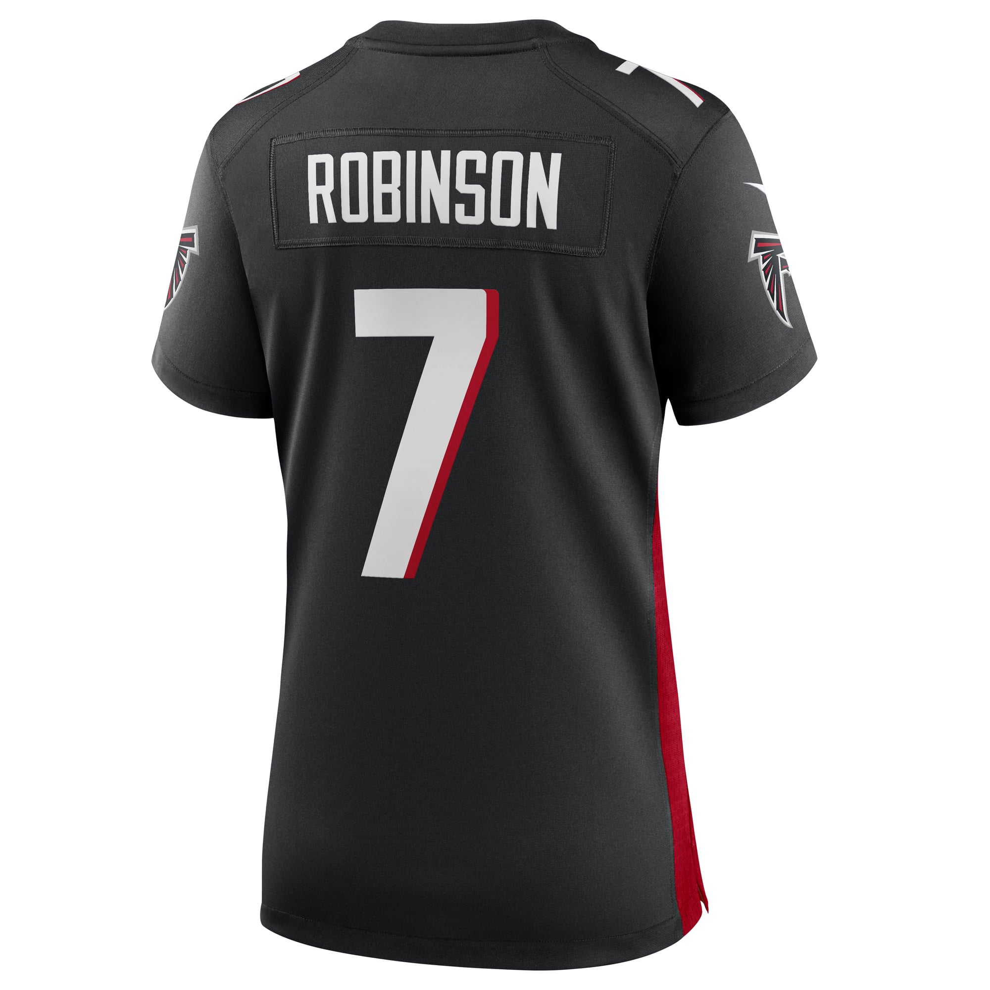 Atlanta Falcons Nike Home Game Jersey - Black - Bijan Robinson - Womens, , rebel_hi-res