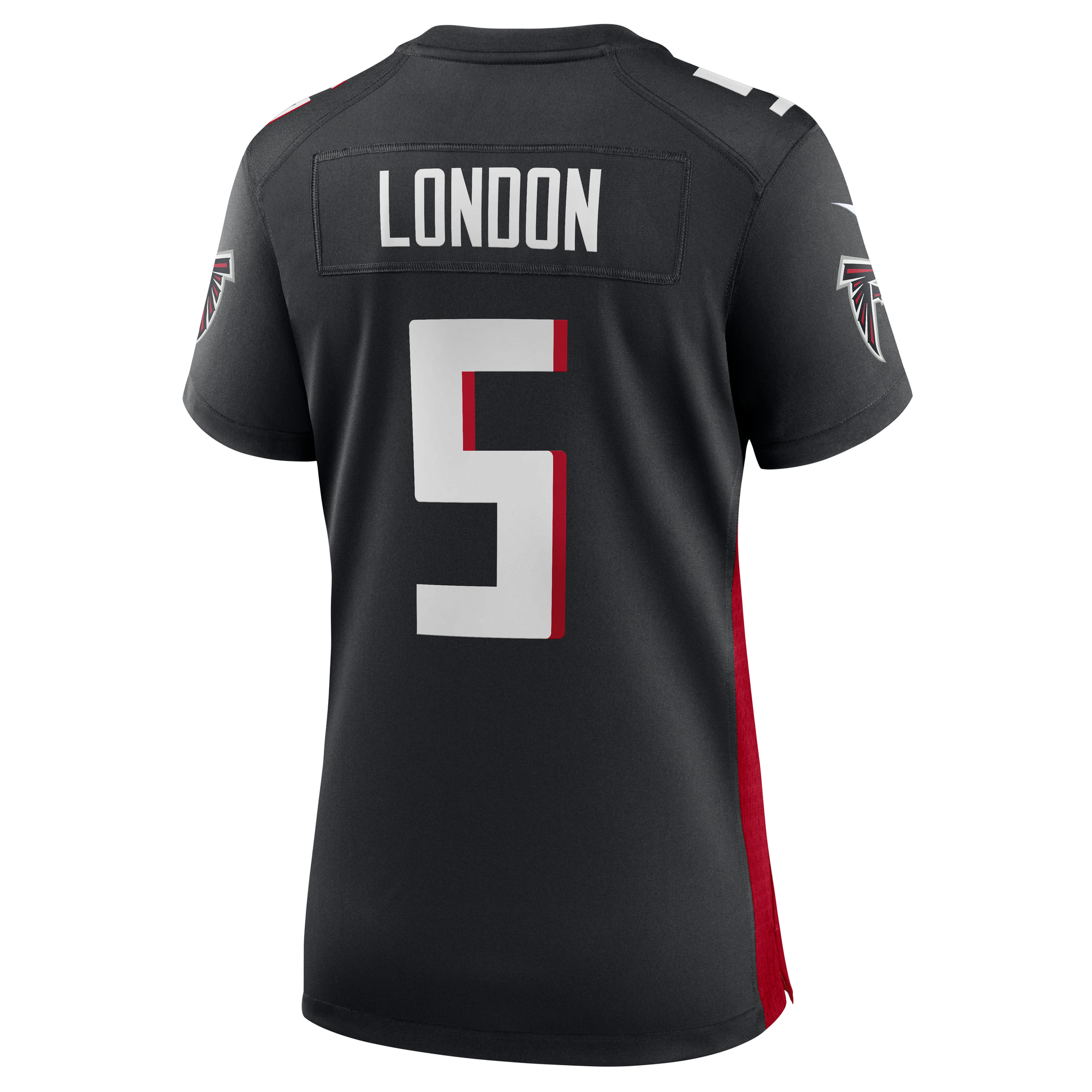 Atlanta Falcons Nike Home Game Jersey - Black - Drake London - Womens, , rebel_hi-res