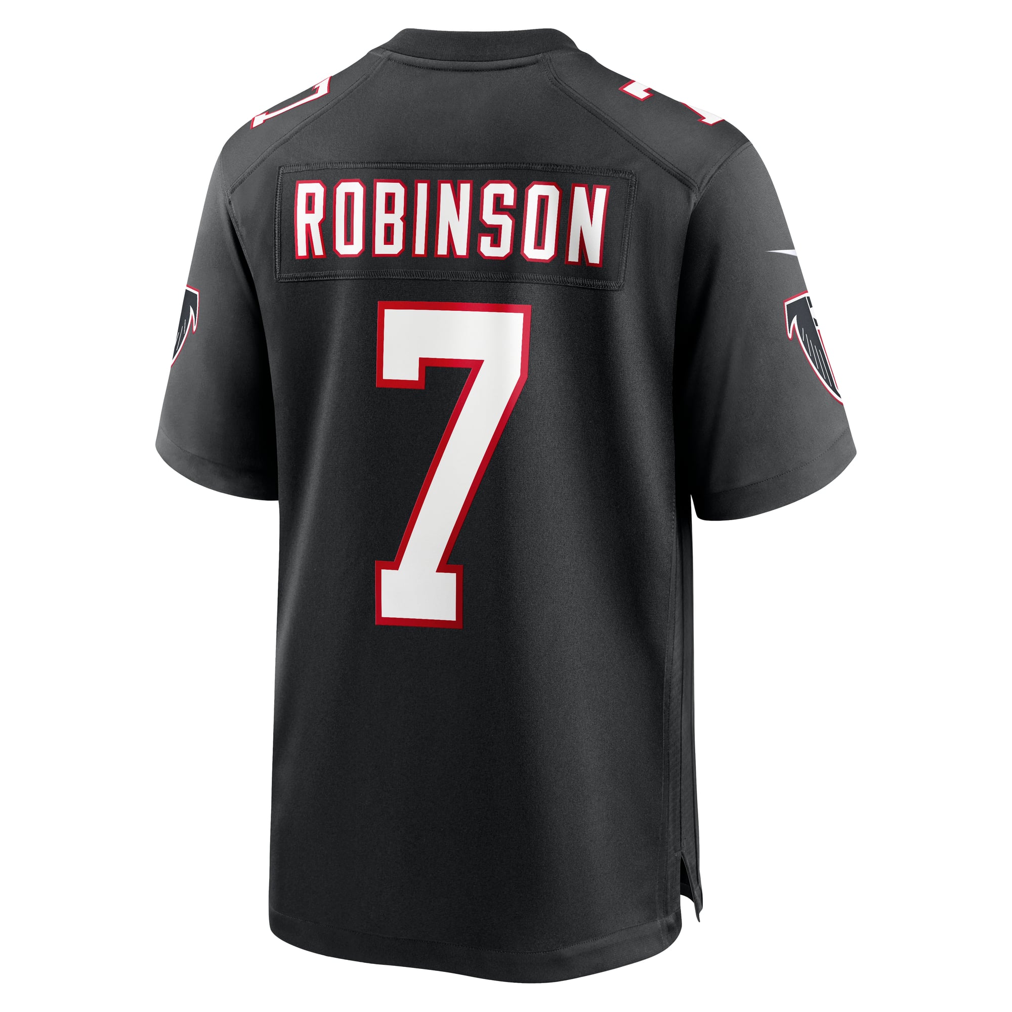 Atlanta Falcons Nike Game Alternate Jersey - Black - Bijan Robinson - Youth, , rebel_hi-res