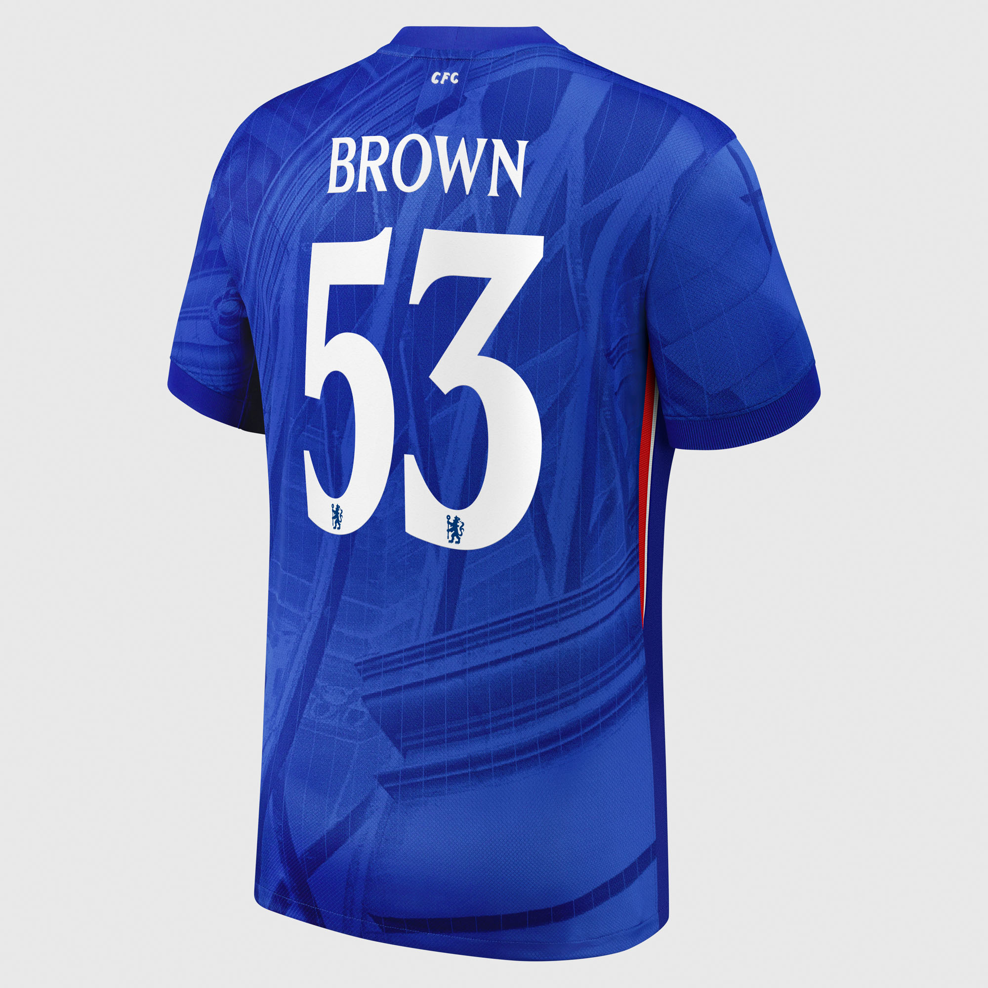 Chelsea Cup Nike Home Stadium Shirt 2025-26 with Brown 53 printing, , rebel_hi-res