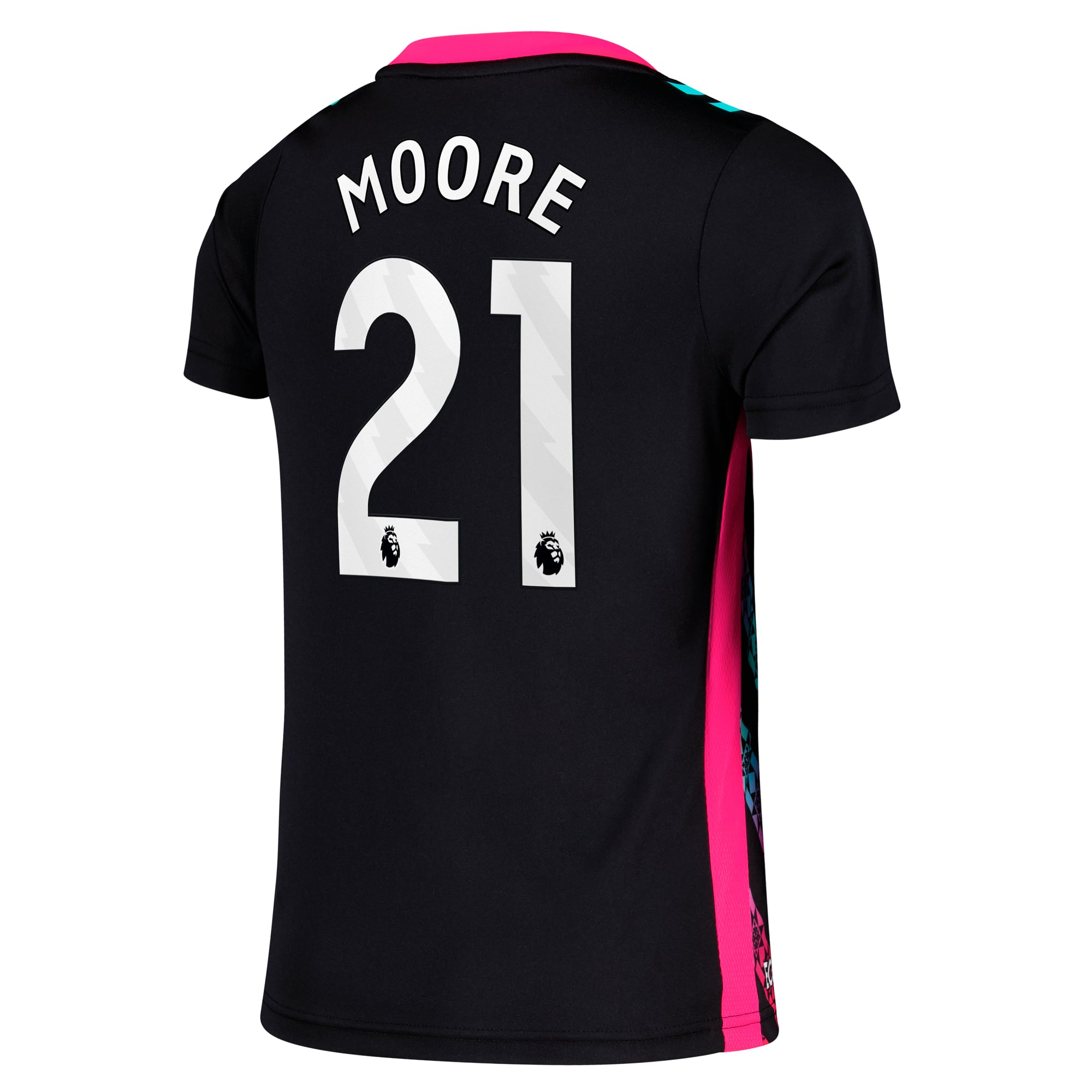 Sunderland Hummel Goalkeeper Shirt 2025-26 - Kids with Moore 21 printing, , rebel_hi-res