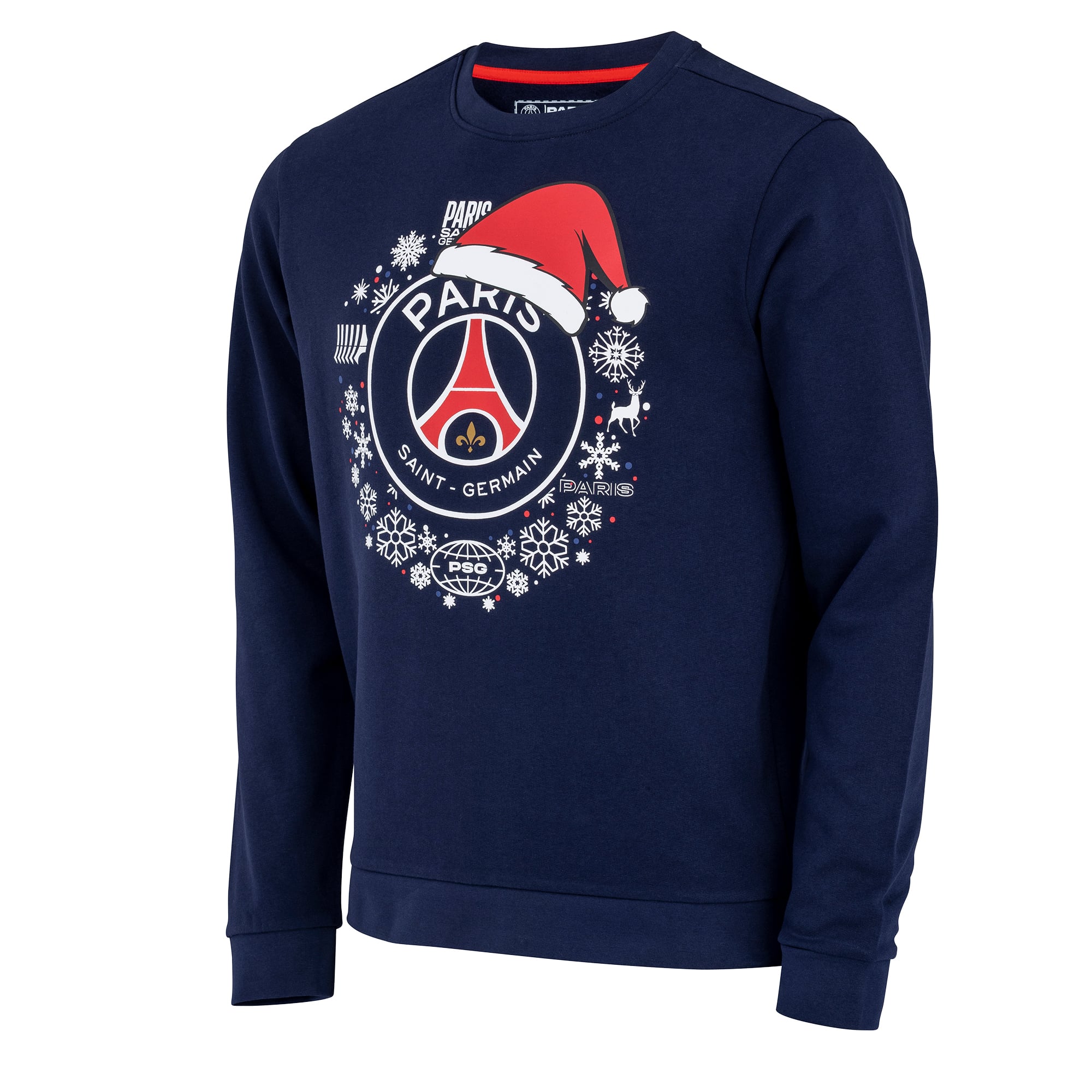 PSG Christmas Sweatshirt - Navy - Kids, , rebel_hi-res