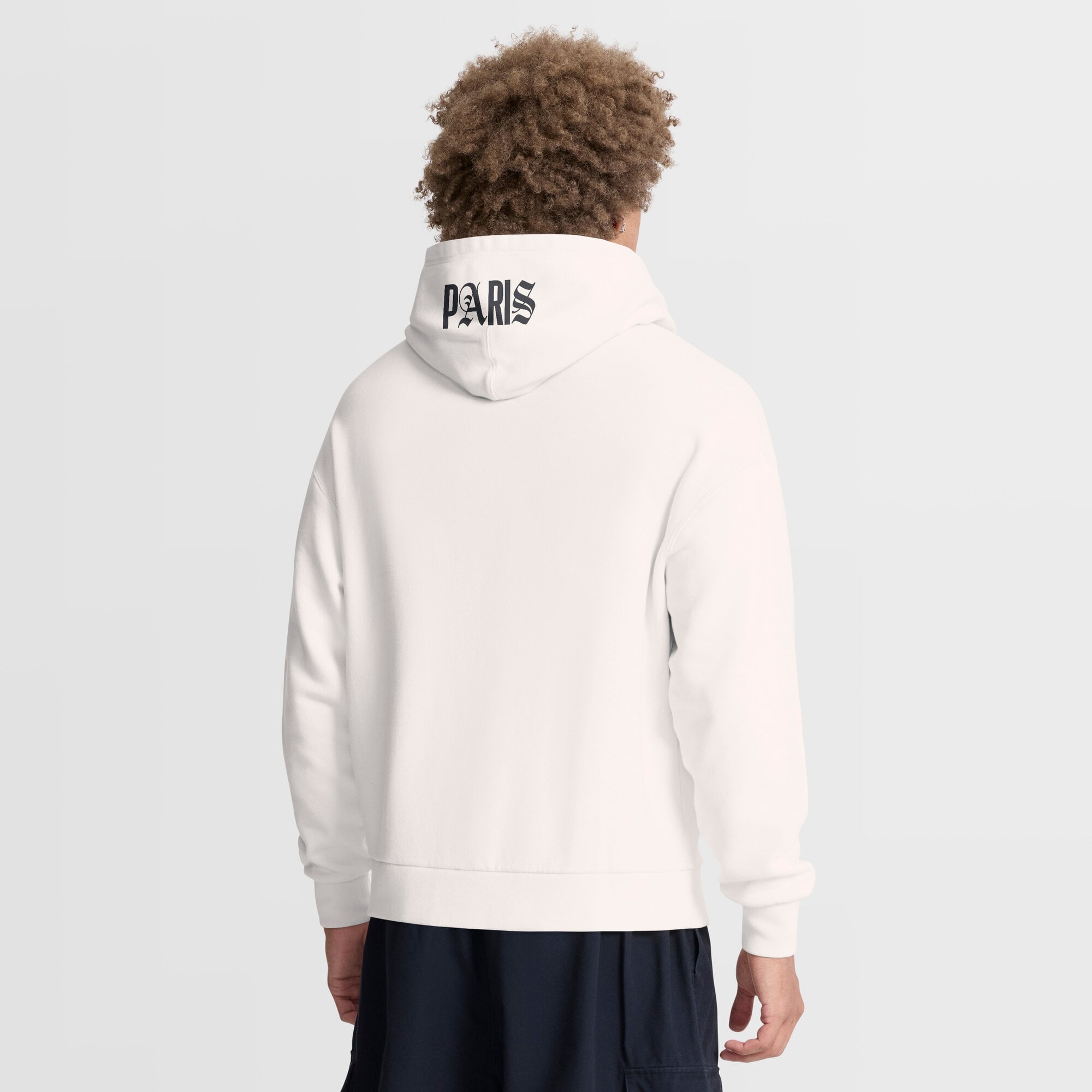 Paris Saint-Germain Hoodie - Antique White - Mens, , rebel_hi-res