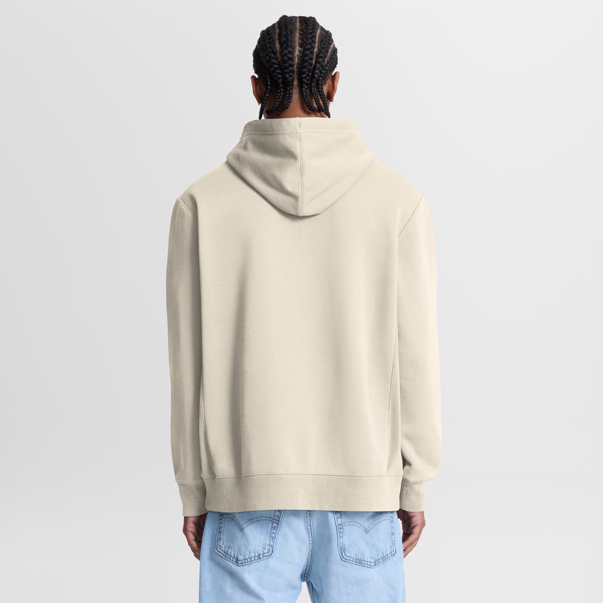 Paris Saint-Germain Oversized Hoodie - Turtledove - Mens, , rebel_hi-res