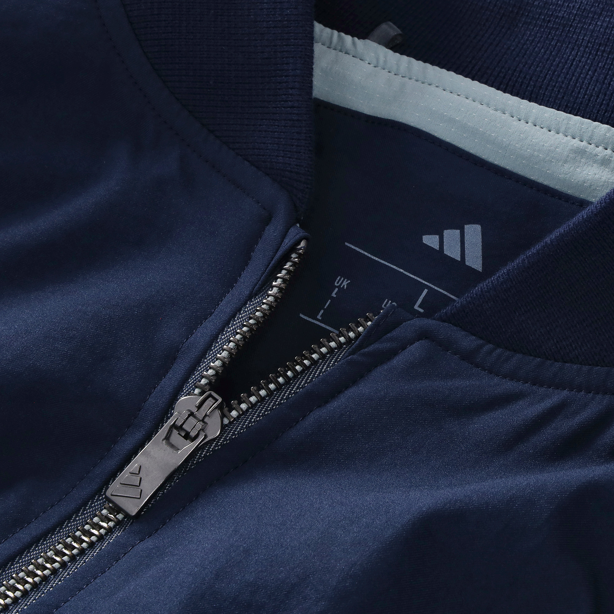 Leeds United adidas Golf Ultimate365+ Full-Zip Jacket - Navy, , rebel_hi-res