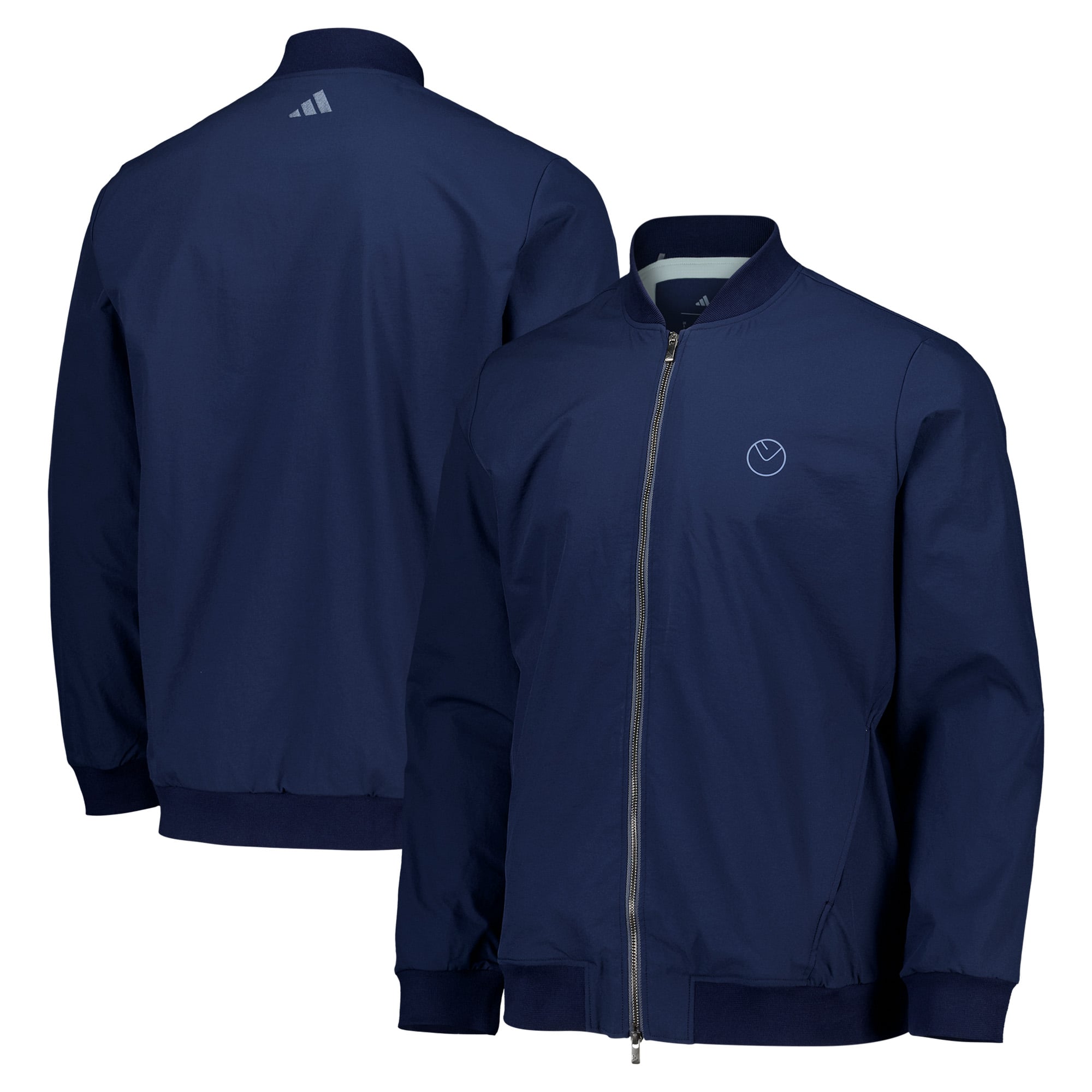 Leeds United adidas Golf Ultimate365+ Full-Zip Jacket - Navy