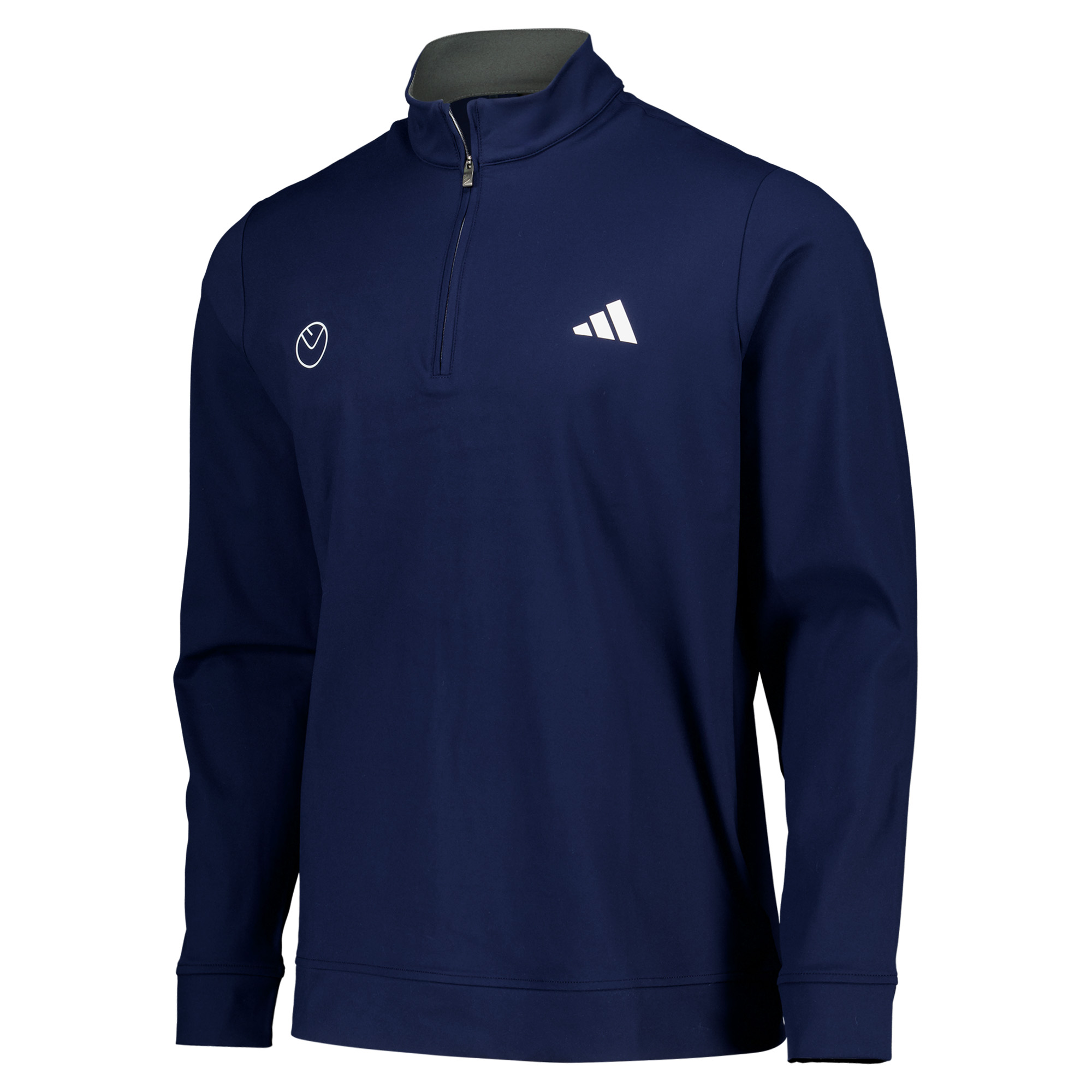 Leeds United adidas Golf Ultimate365 Classic Quarter-Zip - Navy, , rebel_hi-res