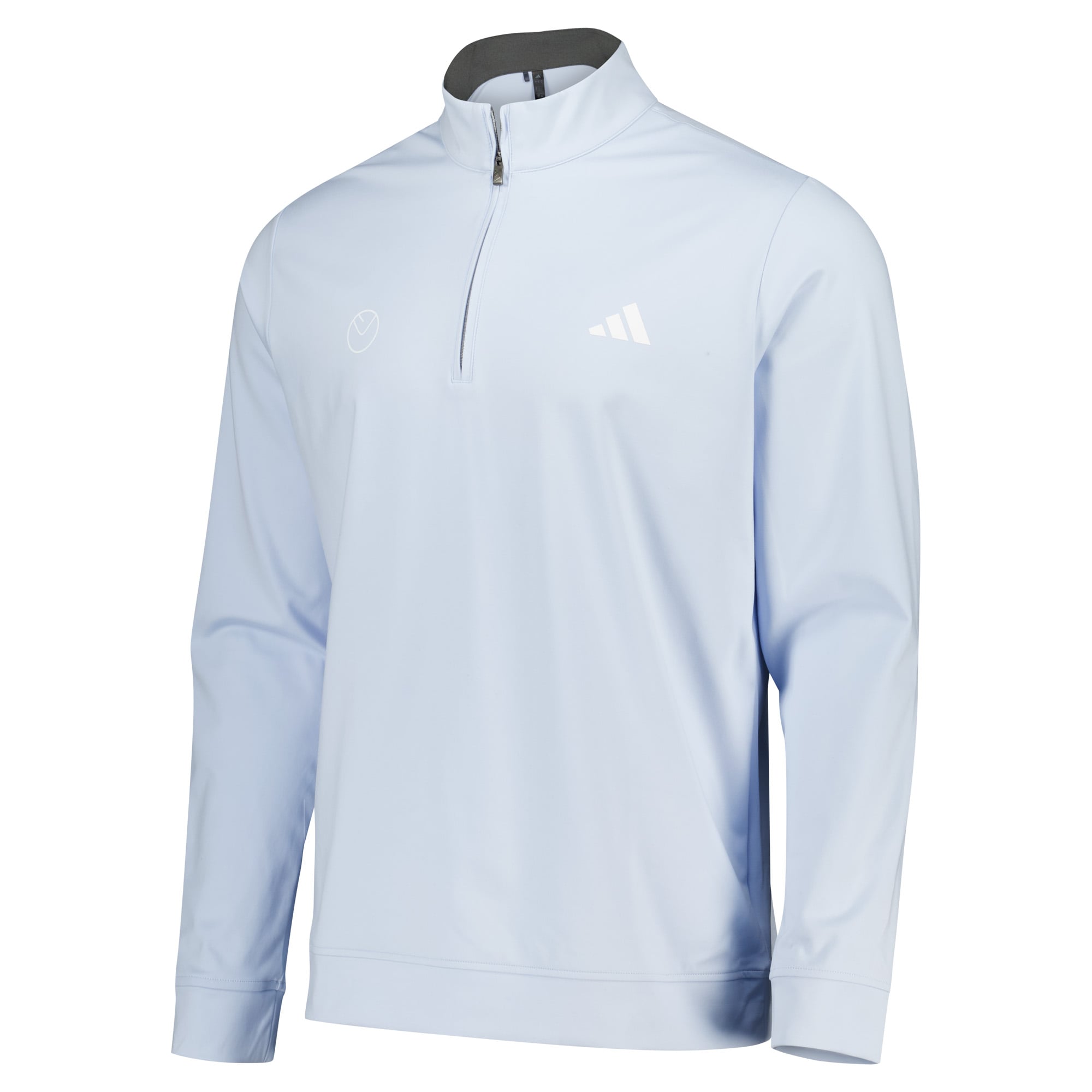 Leeds United adidas Golf Ultimate365 Classic Quarter-Zip - Light Blue, , rebel_hi-res