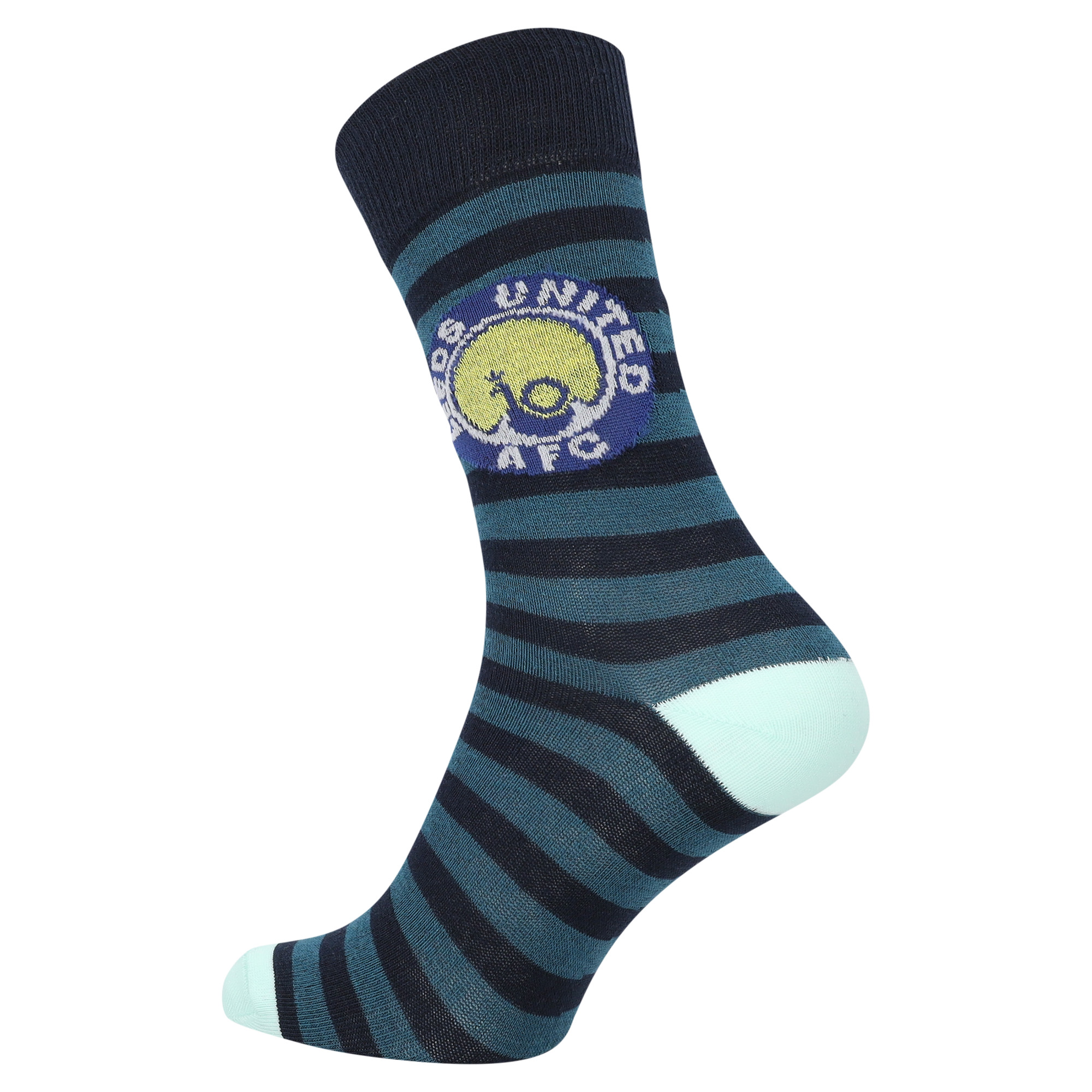 Leeds United 3 Pack Peacock Socks - Green/Blue - Adults, , rebel_hi-res