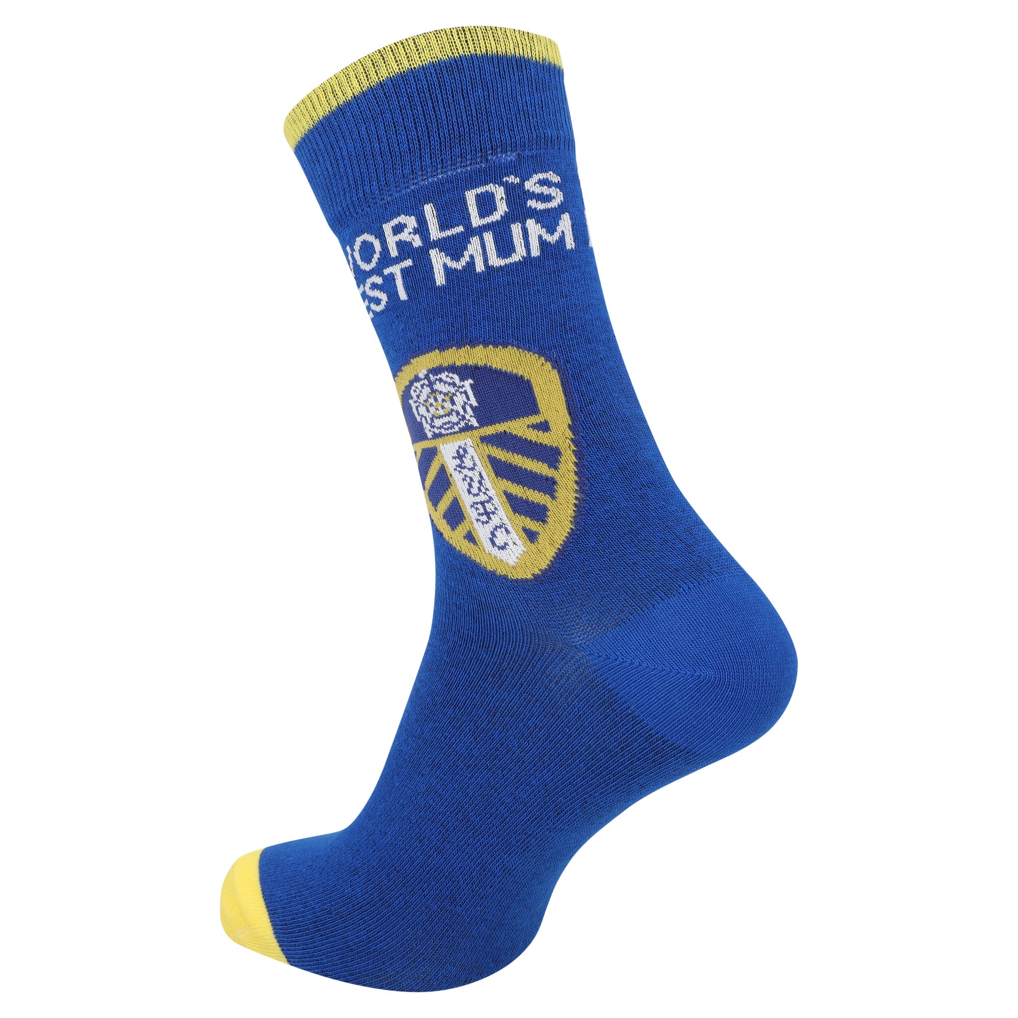 Leeds United Best Mum Socks - Blue - Adults, , rebel_hi-res