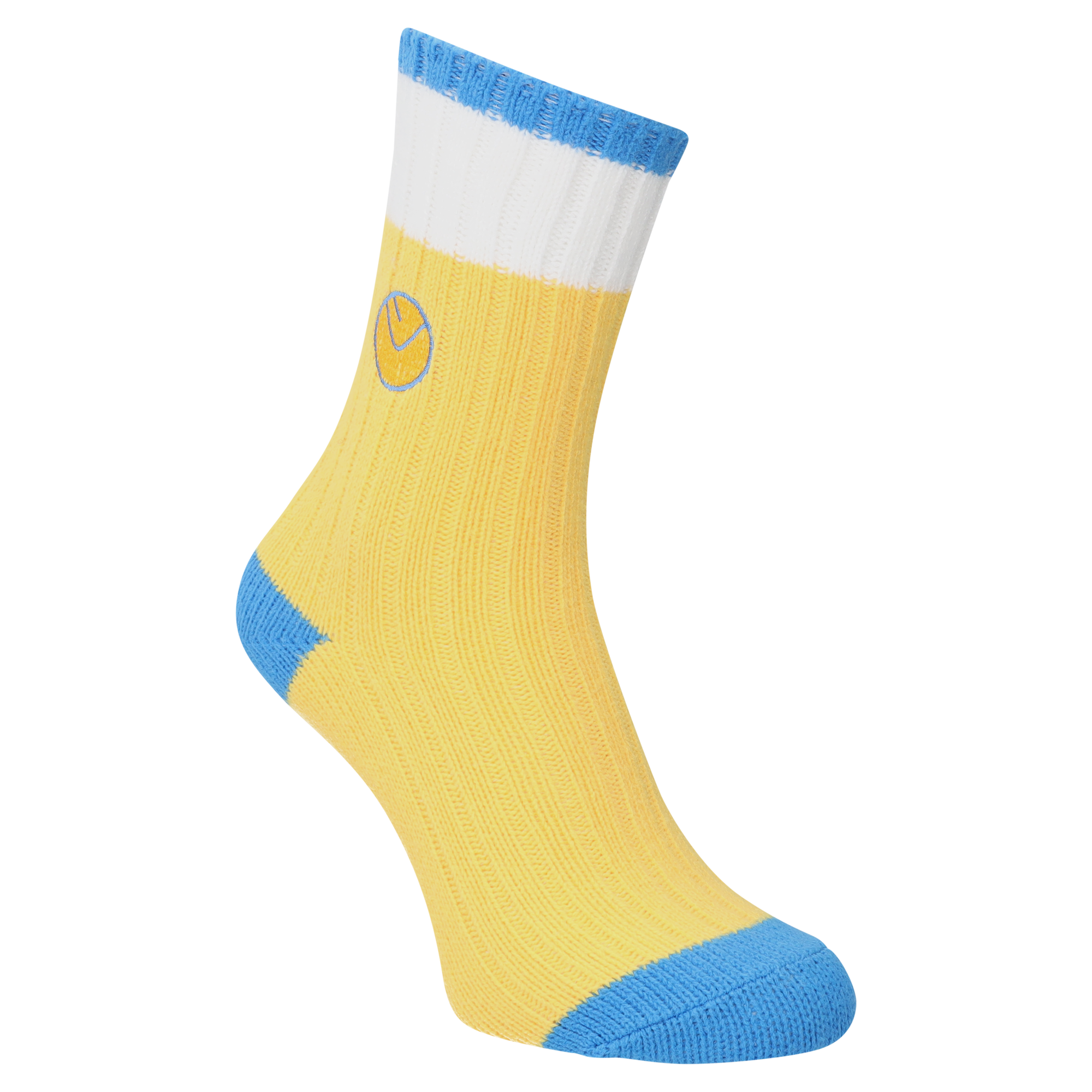 Leeds United Retro Rib Socks - Yellow - Adults, , rebel_hi-res