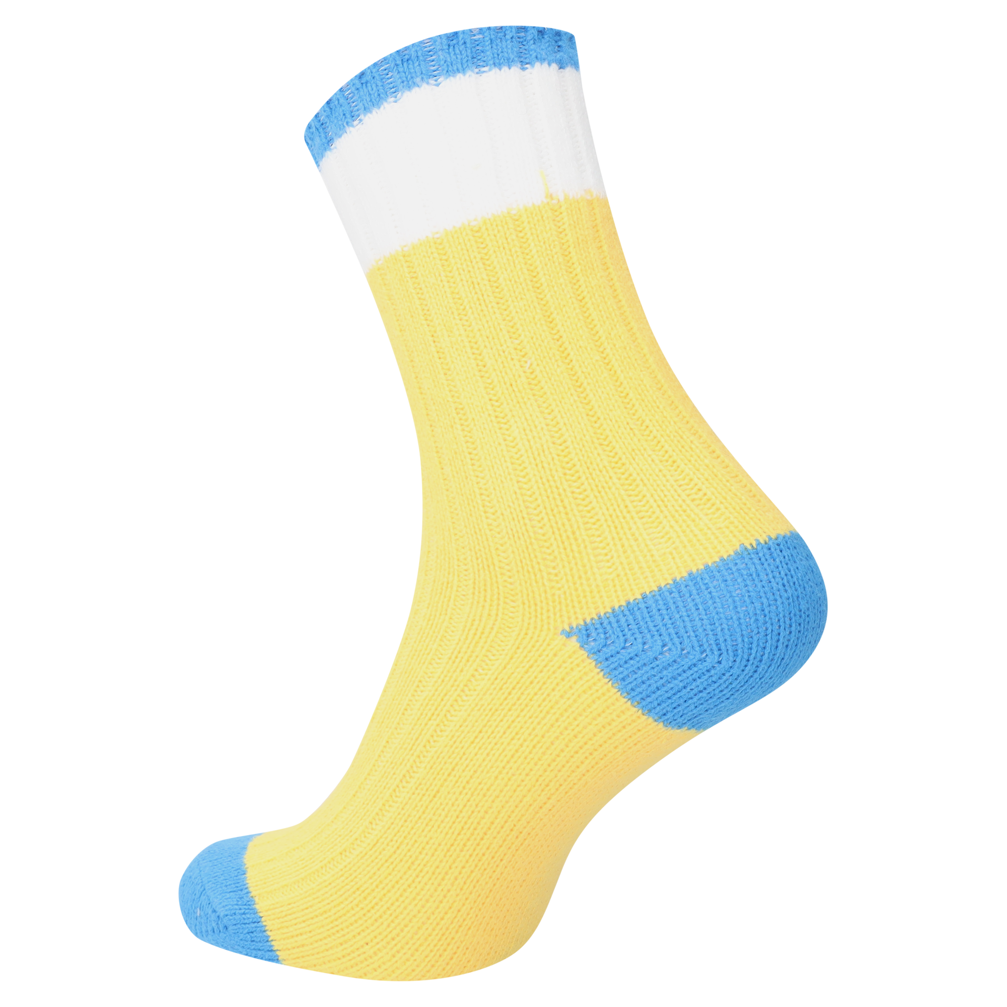 Leeds United Retro Rib Socks - Yellow - Adults, , rebel_hi-res