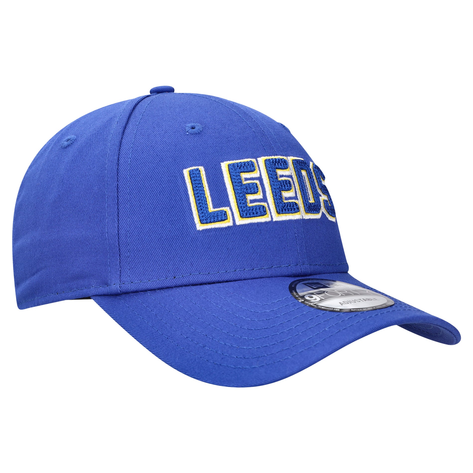 Leeds United New Era Chain Stitch 9FORTY - Blue - Unisex, , rebel_hi-res