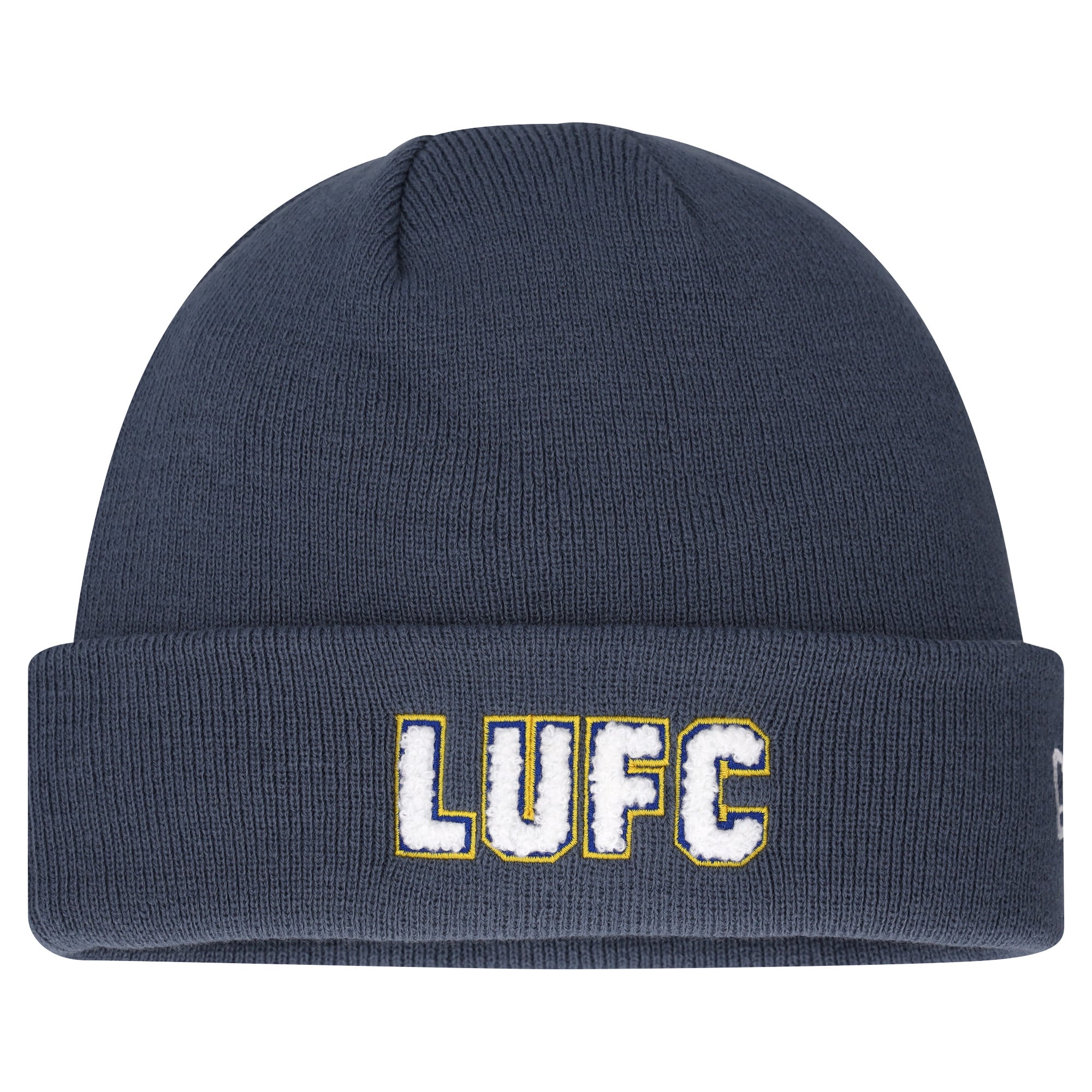 Leeds United New Era Collegiate Cuff Beanie - Grey - Unisex, , rebel_hi-res