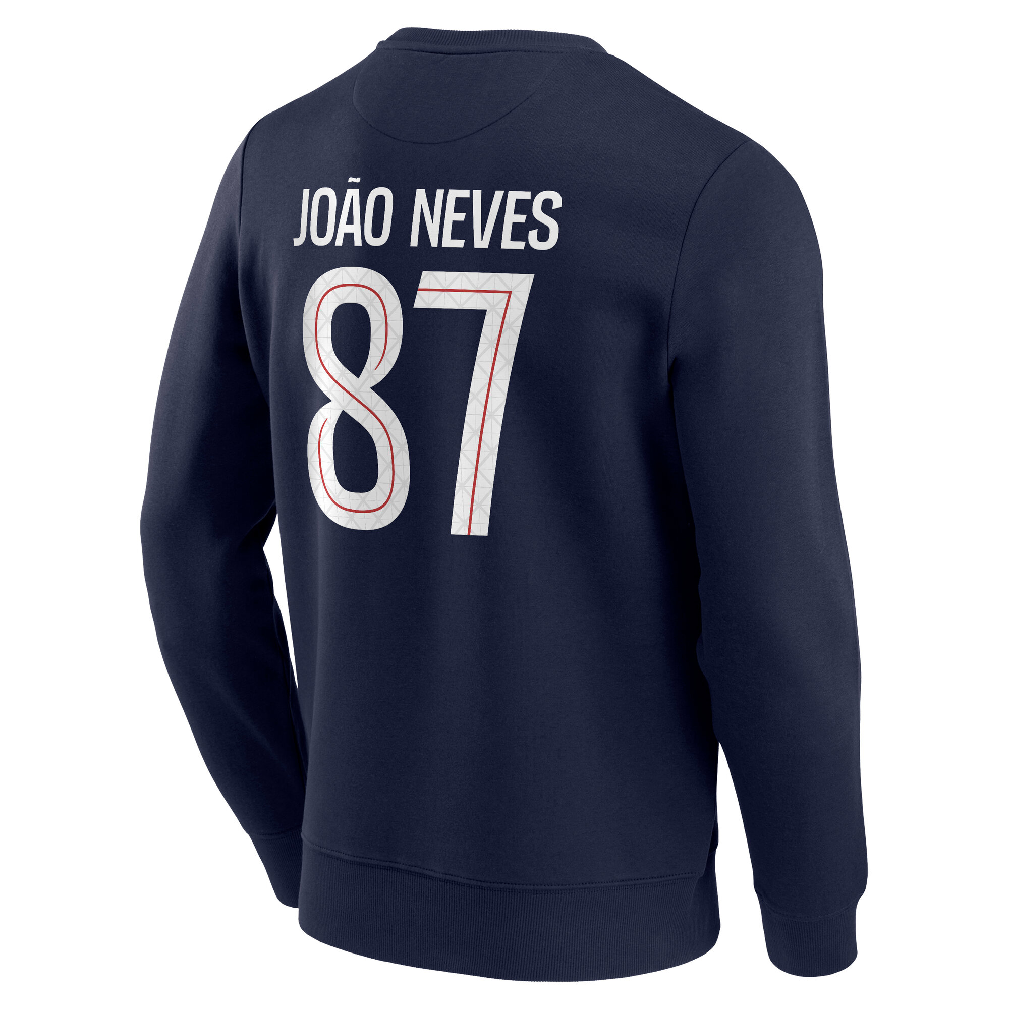 PSG Nike Jo&atilde;o Neves 87 Graphic Crew Sweatshirt - Navy - Mens, , rebel_hi-res