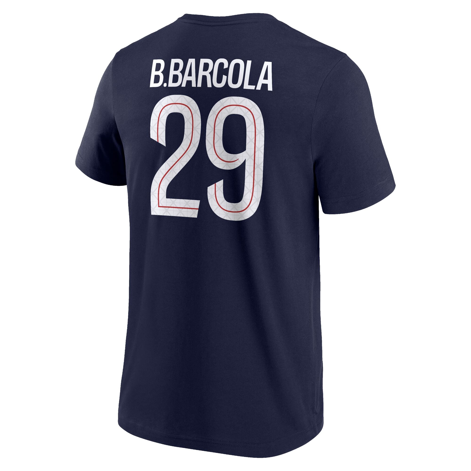 PSG Nike Barcola 29 Graphic T-Shirt - Navy - Mens, , rebel_hi-res