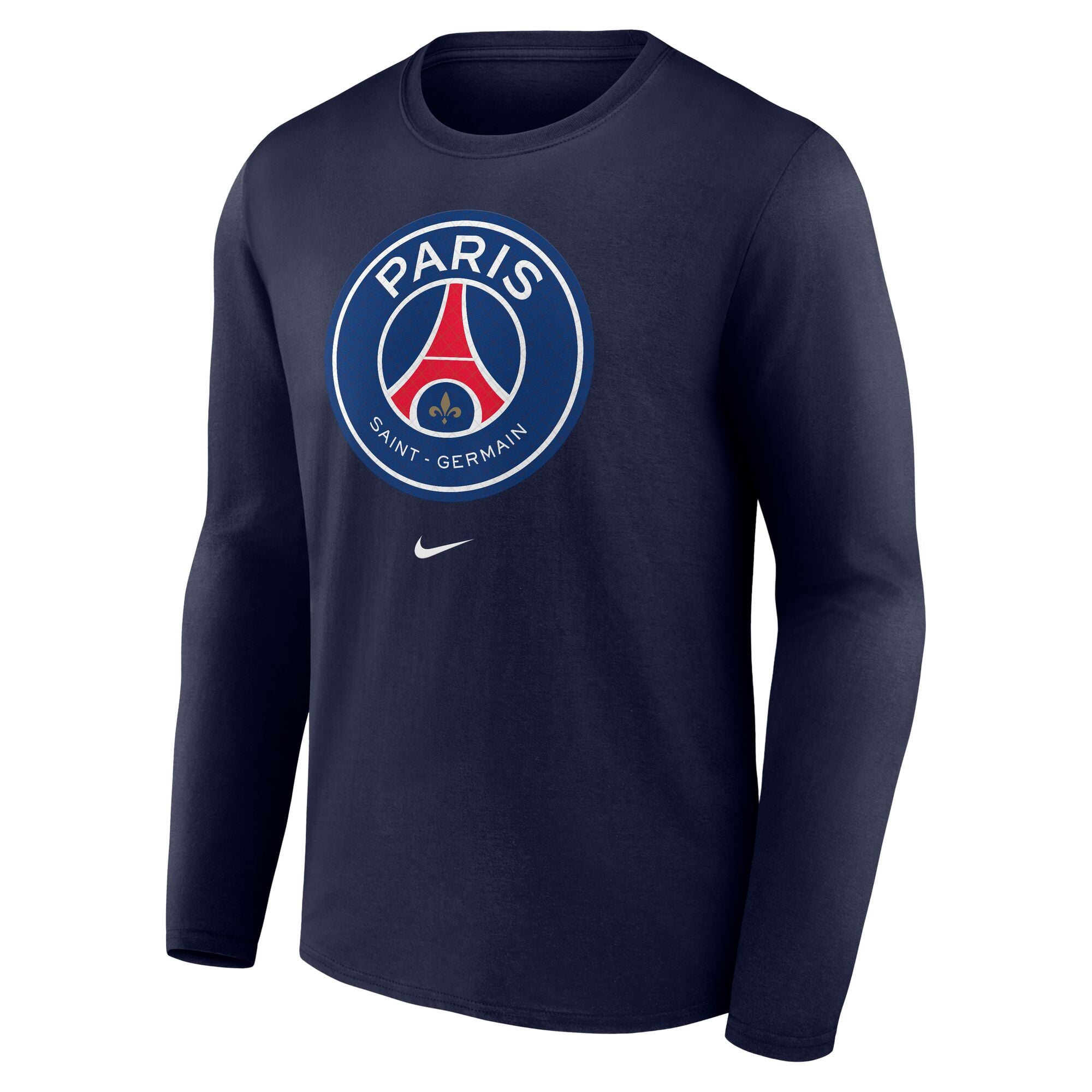PSG Nike Barcola 29 Graphic Long Sleeve T-Shirt - Navy - Mens, , rebel_hi-res