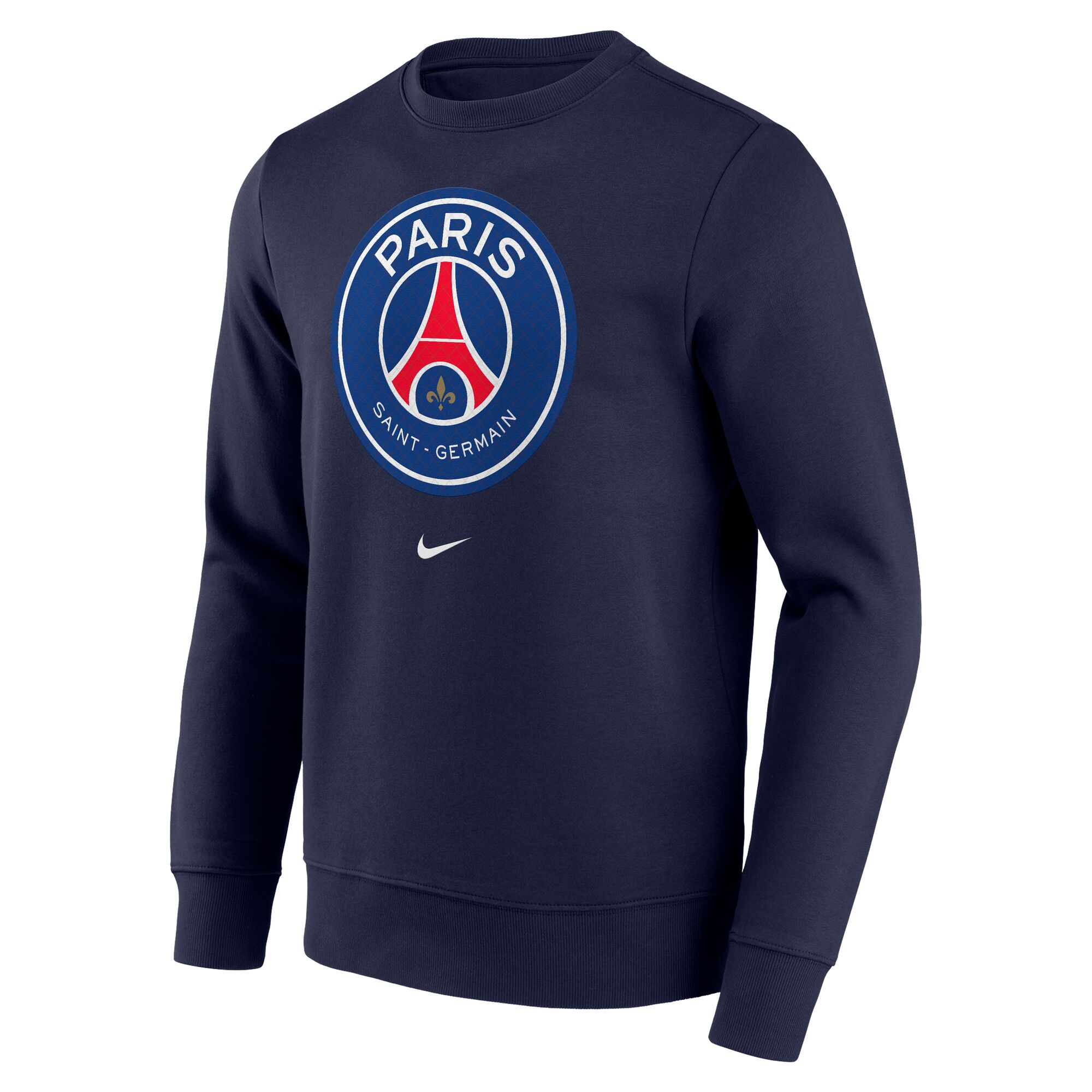 PSG Nike Barcola 29 Graphic Crew Sweatshirt - Navy - Mens, , rebel_hi-res