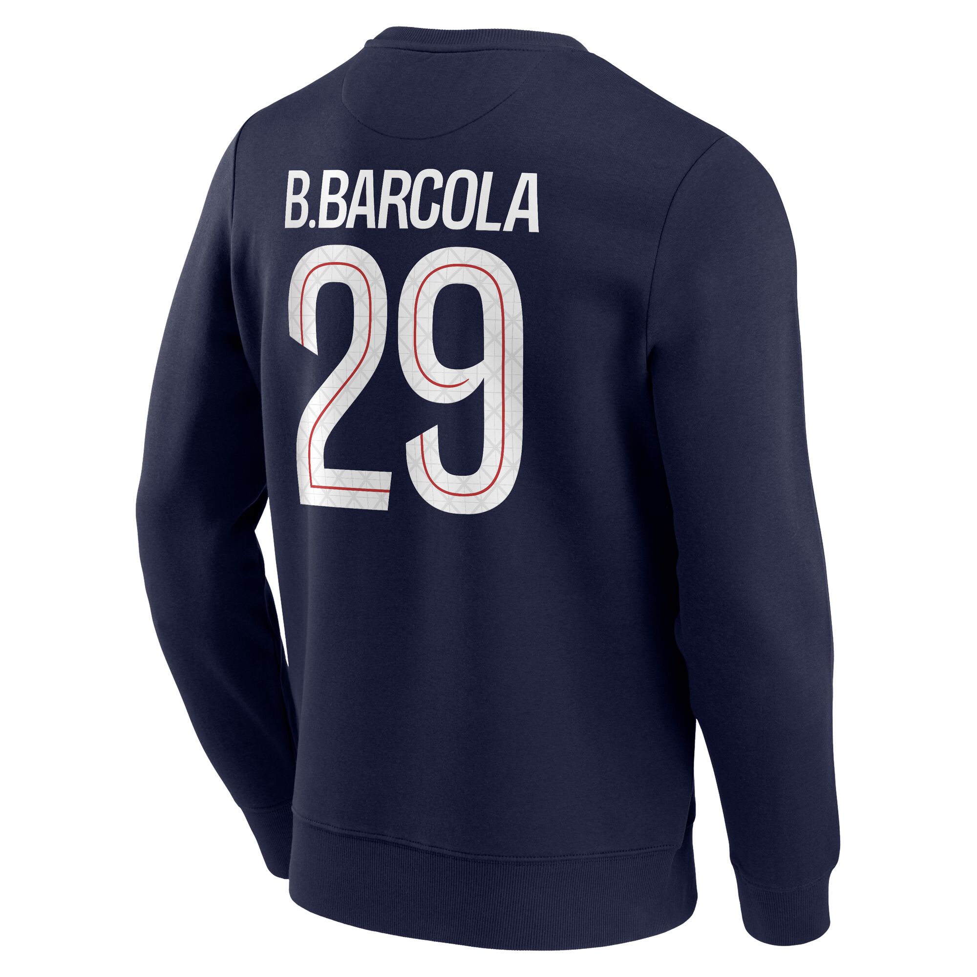 PSG Nike Barcola 29 Graphic Crew Sweatshirt - Navy - Mens, , rebel_hi-res