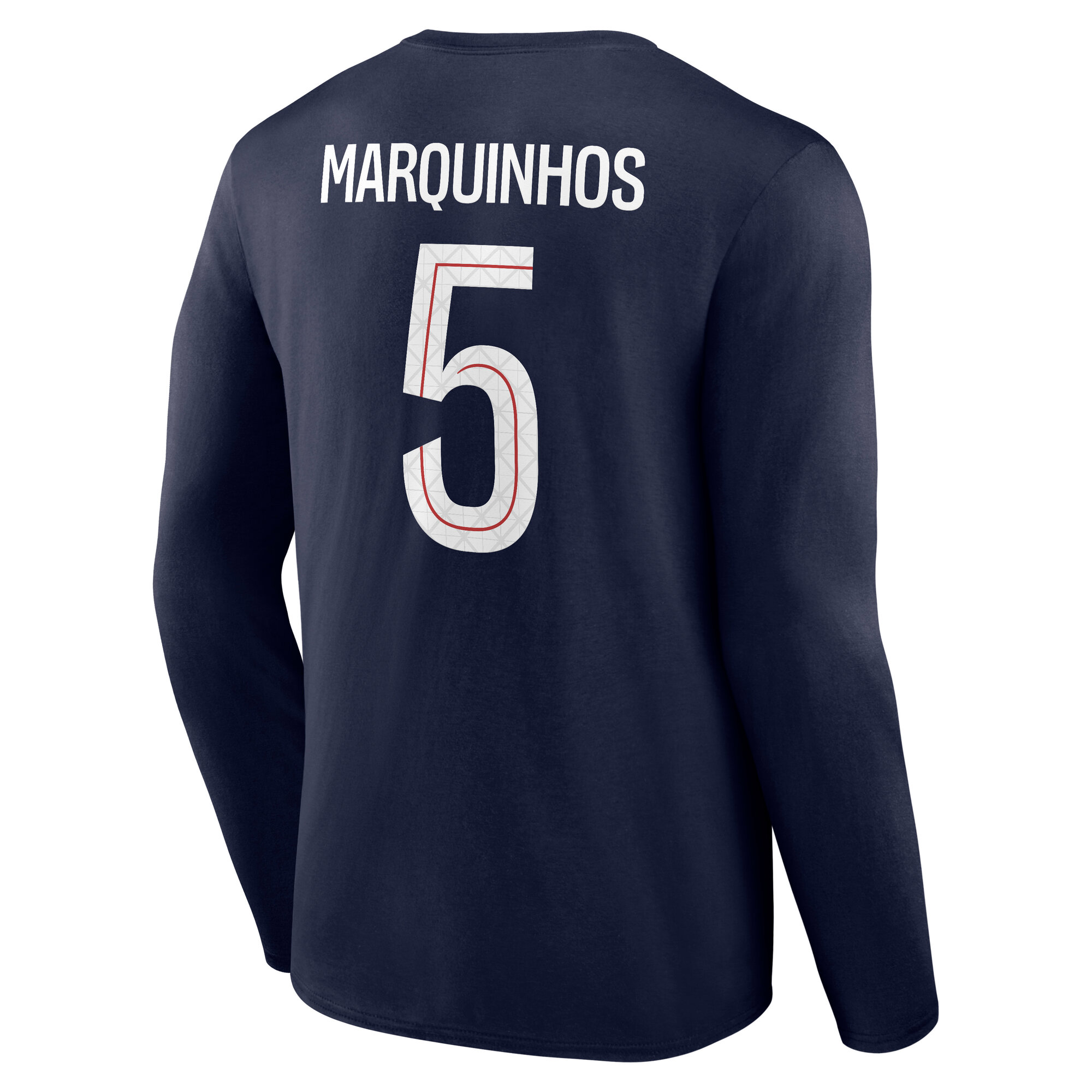 PSG Nike Marquinhos 5 Graphic Long Sleeve T-Shirt - Navy - Mens, , rebel_hi-res