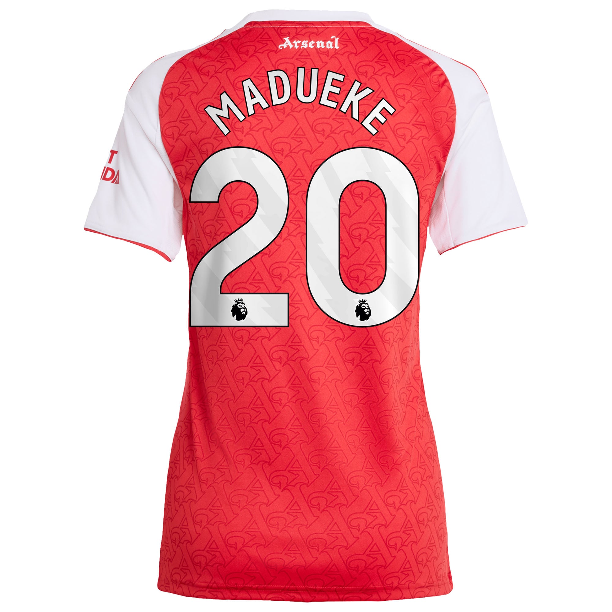 Arsenal adidas Home Shirt 2025-26 - Womens with Madueke 20 printing, , rebel_hi-res