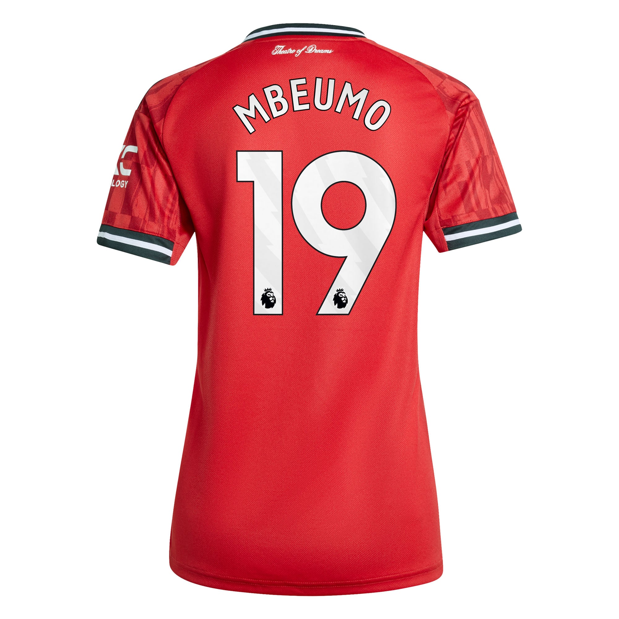 Manchester United adidas Home Shirt 2025-26 - Womens with Mbeumo 19 printing, , rebel_hi-res