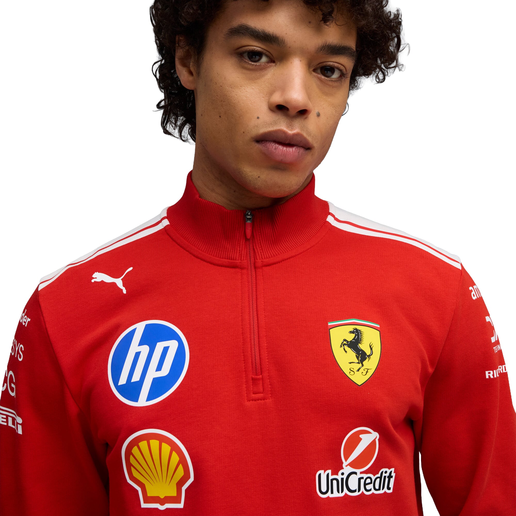 Scuderia Ferrari 2026 Team T7 1/2 Zip Sweat, , rebel_hi-res