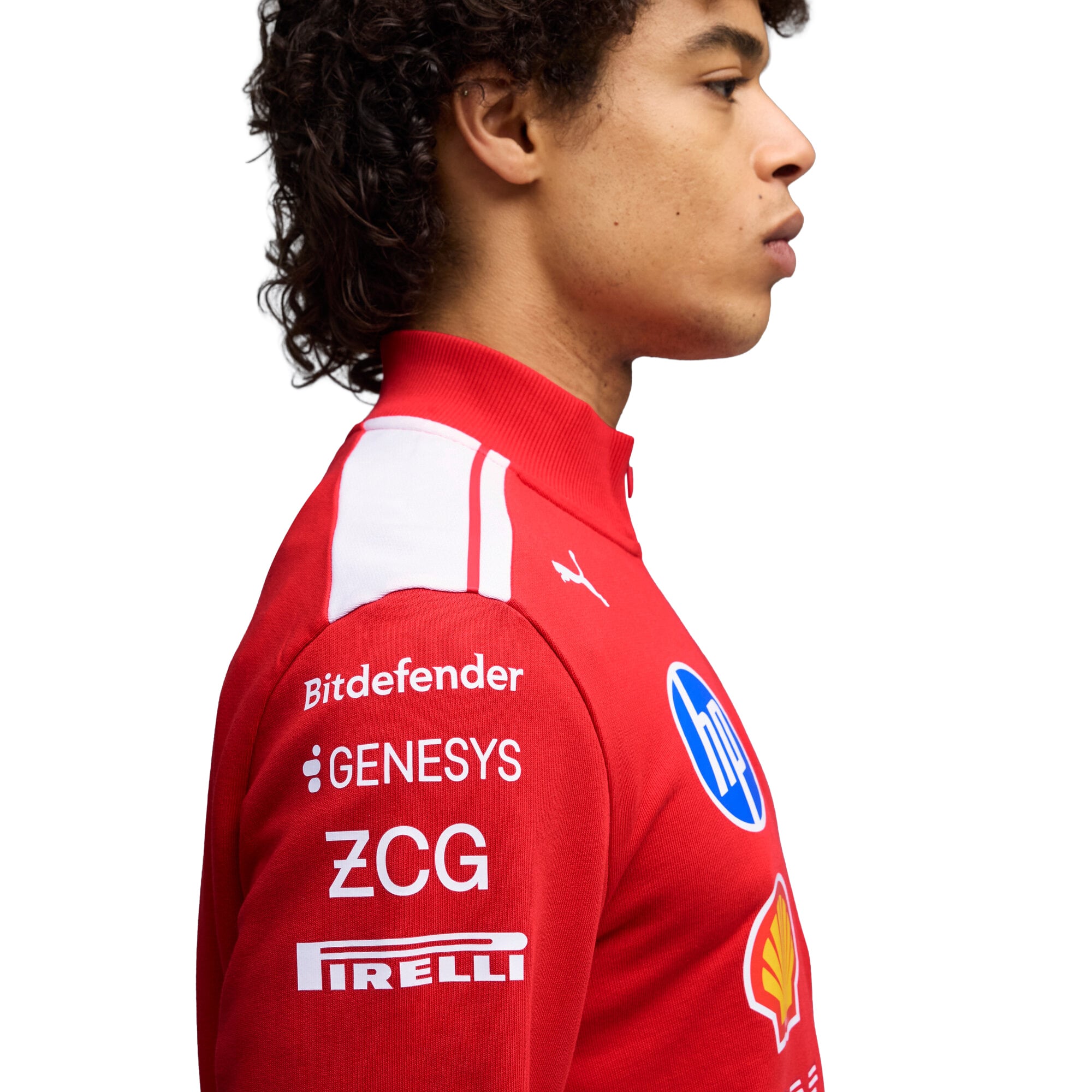 Scuderia Ferrari 2026 Team T7 1/2 Zip Sweat, , rebel_hi-res