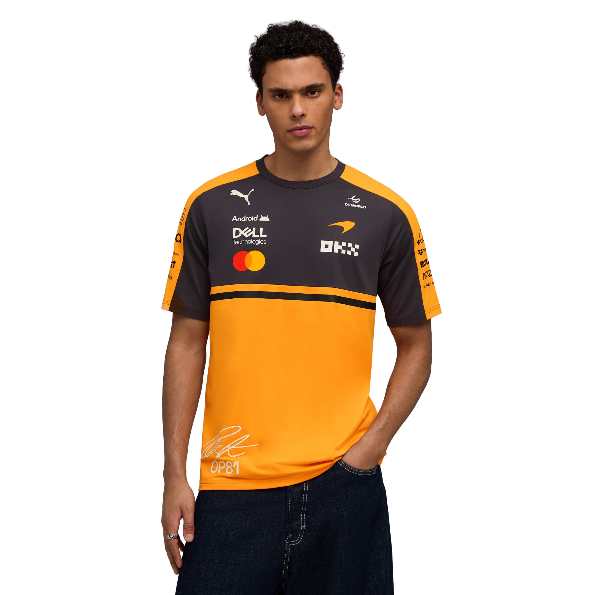 McLaren 2026  Team Oscar Piastri Driver Set Up T-Shirt - Papaya, , rebel_hi-res