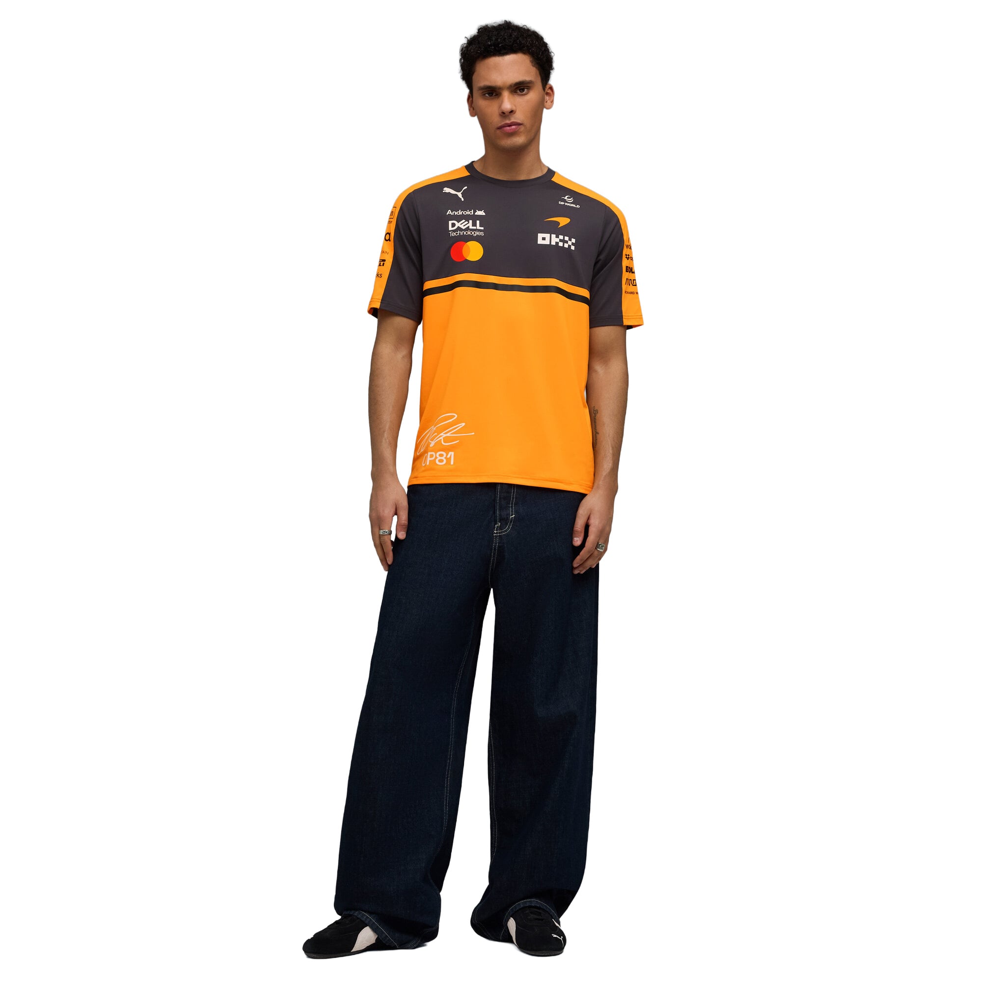 McLaren 2026  Team Oscar Piastri Driver Set Up T-Shirt - Papaya, , rebel_hi-res