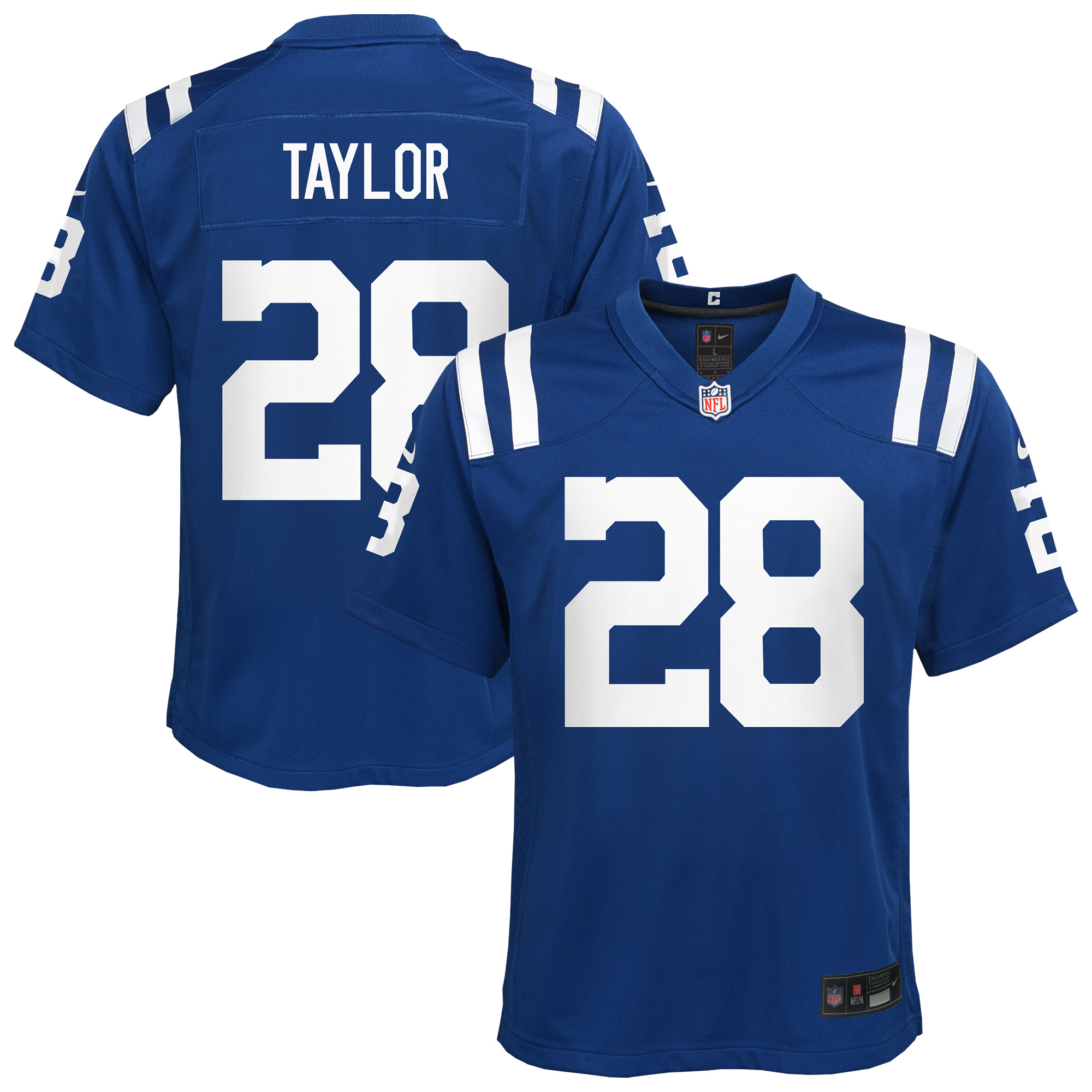 Indianapolis Colts Home Game Nike Jersey - Jonathan Taylor - Youth, , rebel_hi-res