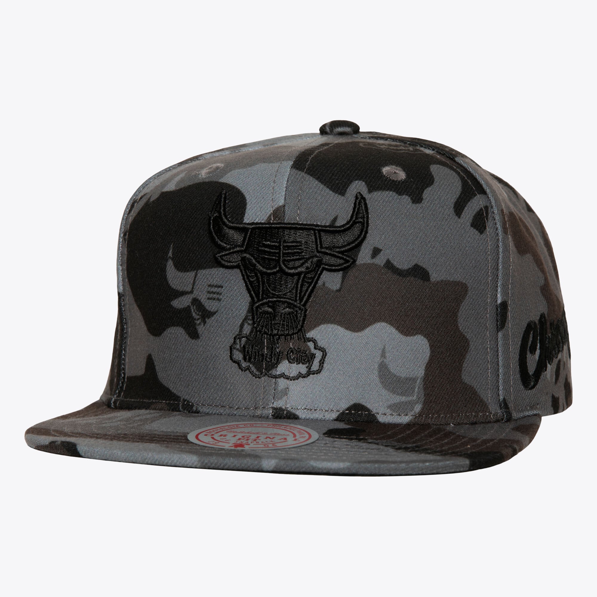 Chicago Rapper Cap Chicago Bulls Mitchell & Ness Tonal Camo Snapback Cap HWC | Rebel Sport