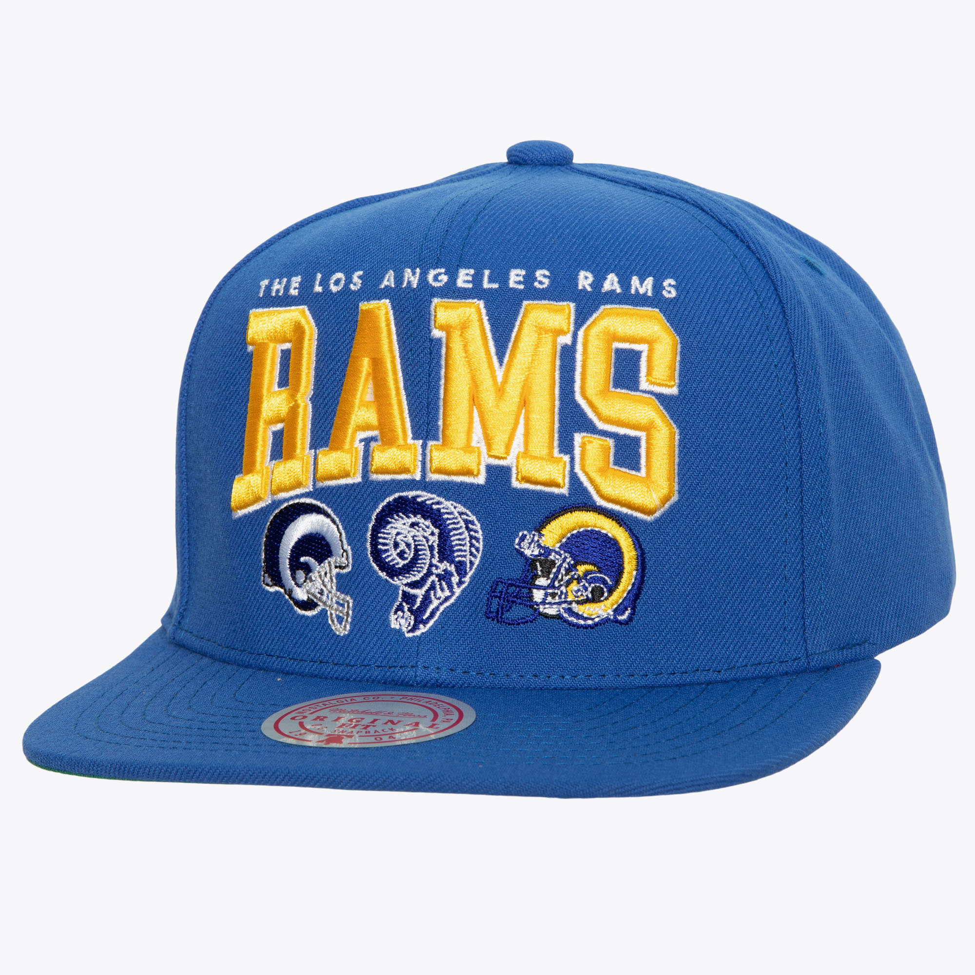 La Rams Rivalries Cap Los Angeles Rams Mitchell & Ness Champ Stack Snapback Cap | Rebel Sport