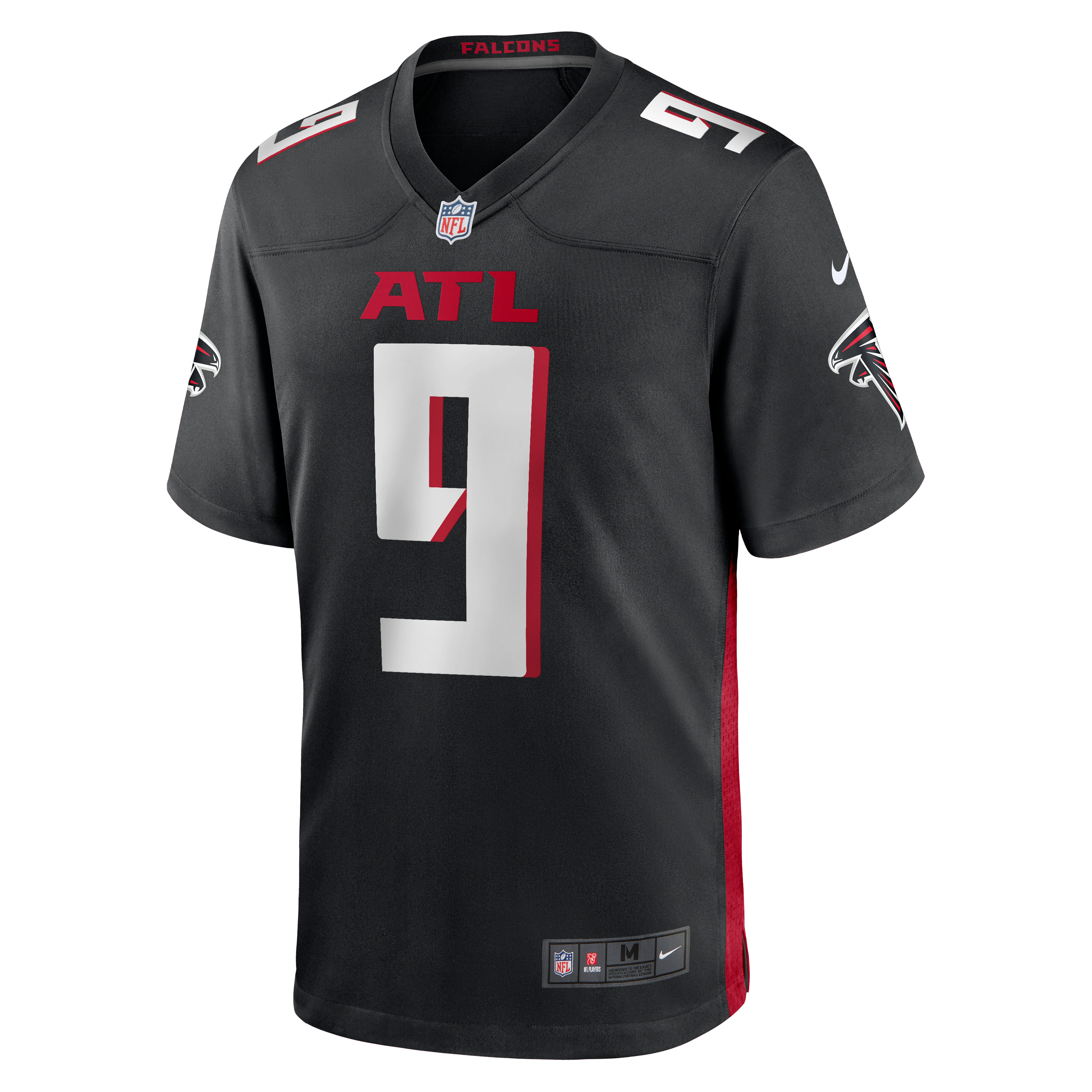 Atlanta Falcons Nike Game Home Jersey - Black - Michael Penix Jr - Mens, , rebel_hi-res