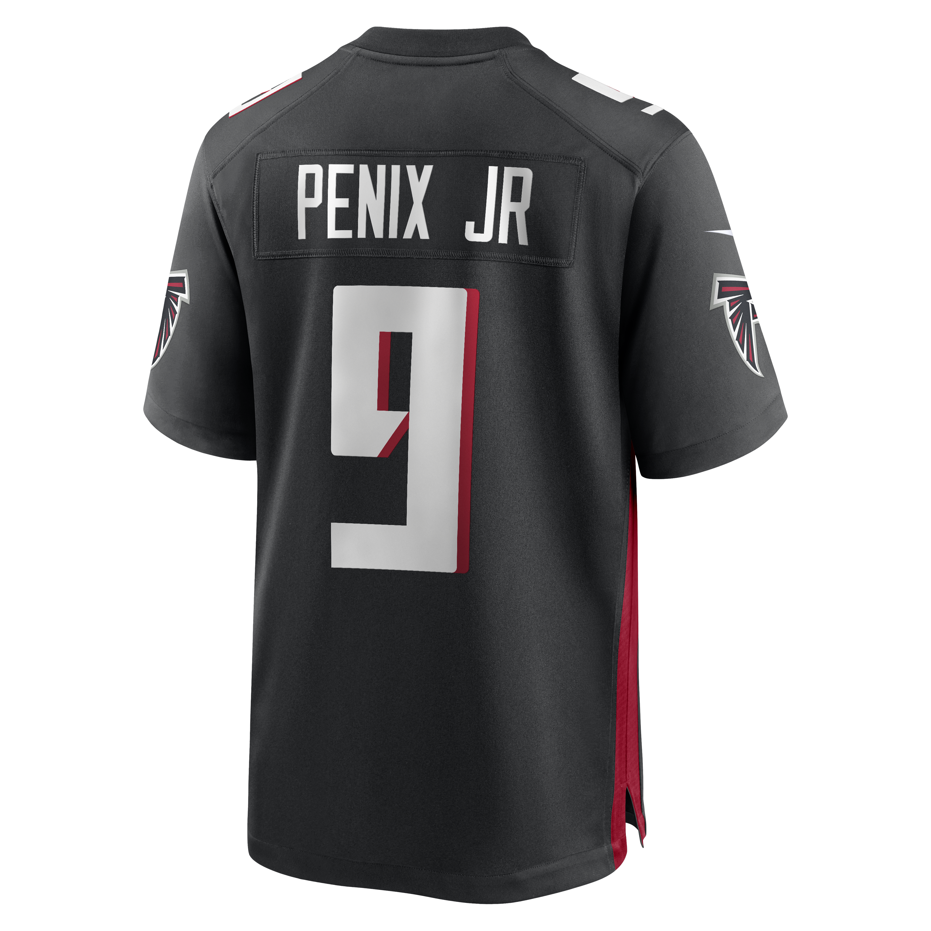 Atlanta Falcons Nike Game Home Jersey - Black - Michael Penix Jr - Mens, , rebel_hi-res