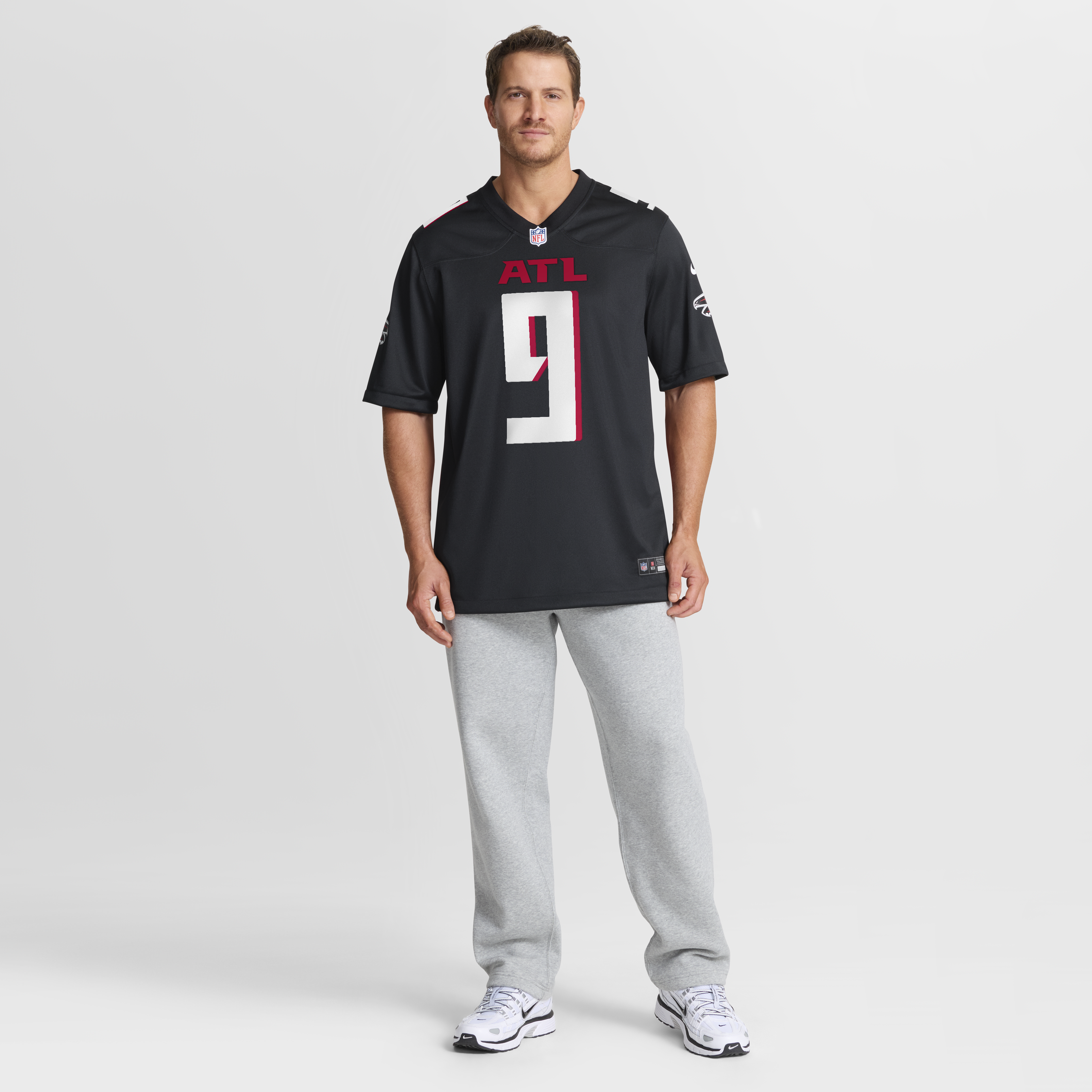 Atlanta Falcons Nike Game Home Jersey - Black - Michael Penix Jr - Mens, , rebel_hi-res
