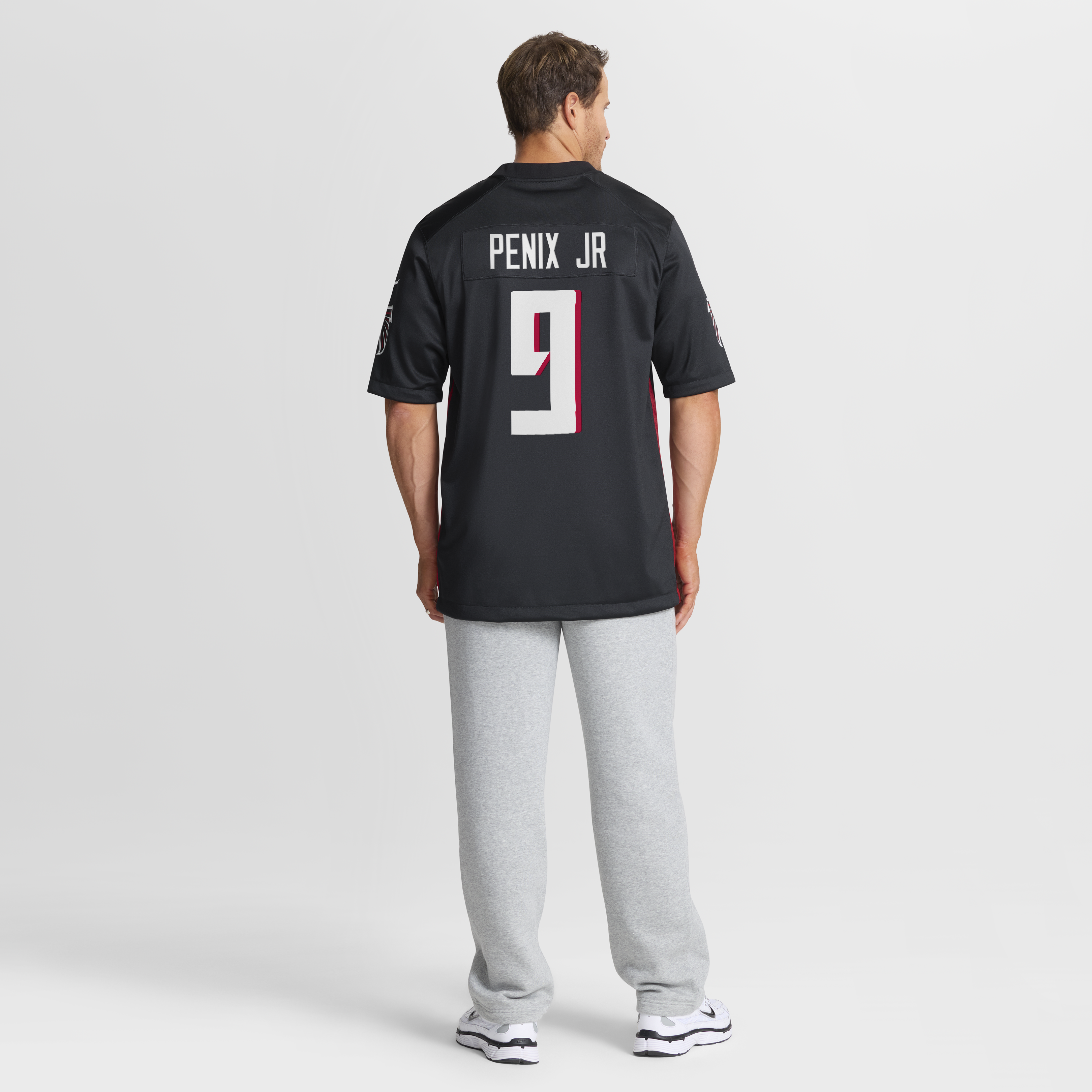 Atlanta Falcons Nike Game Home Jersey - Black - Michael Penix Jr - Mens, , rebel_hi-res