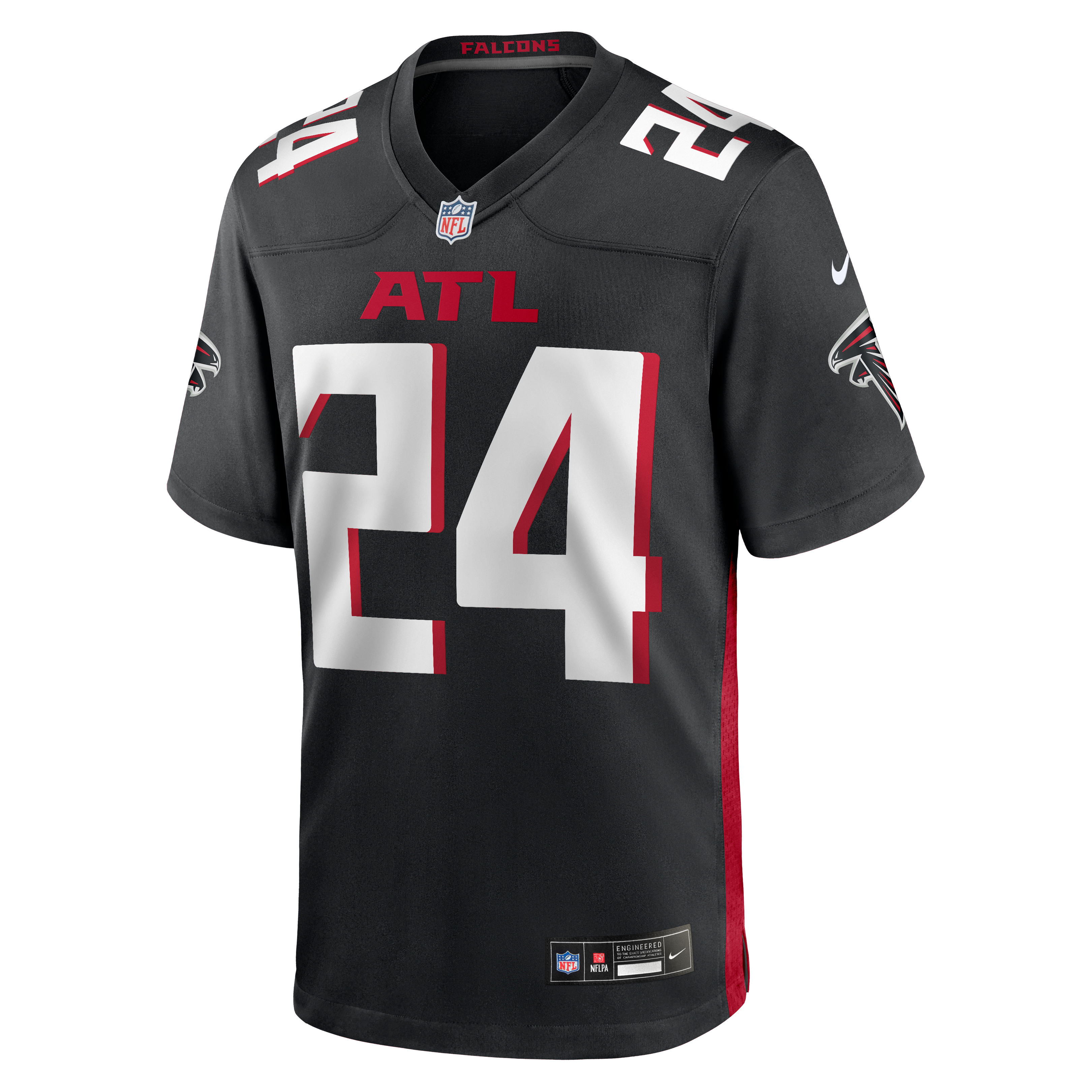 Atlanta Falcons Nike Game Home Jersey - Black - A.J. Terrell Jr - Mens, , rebel_hi-res