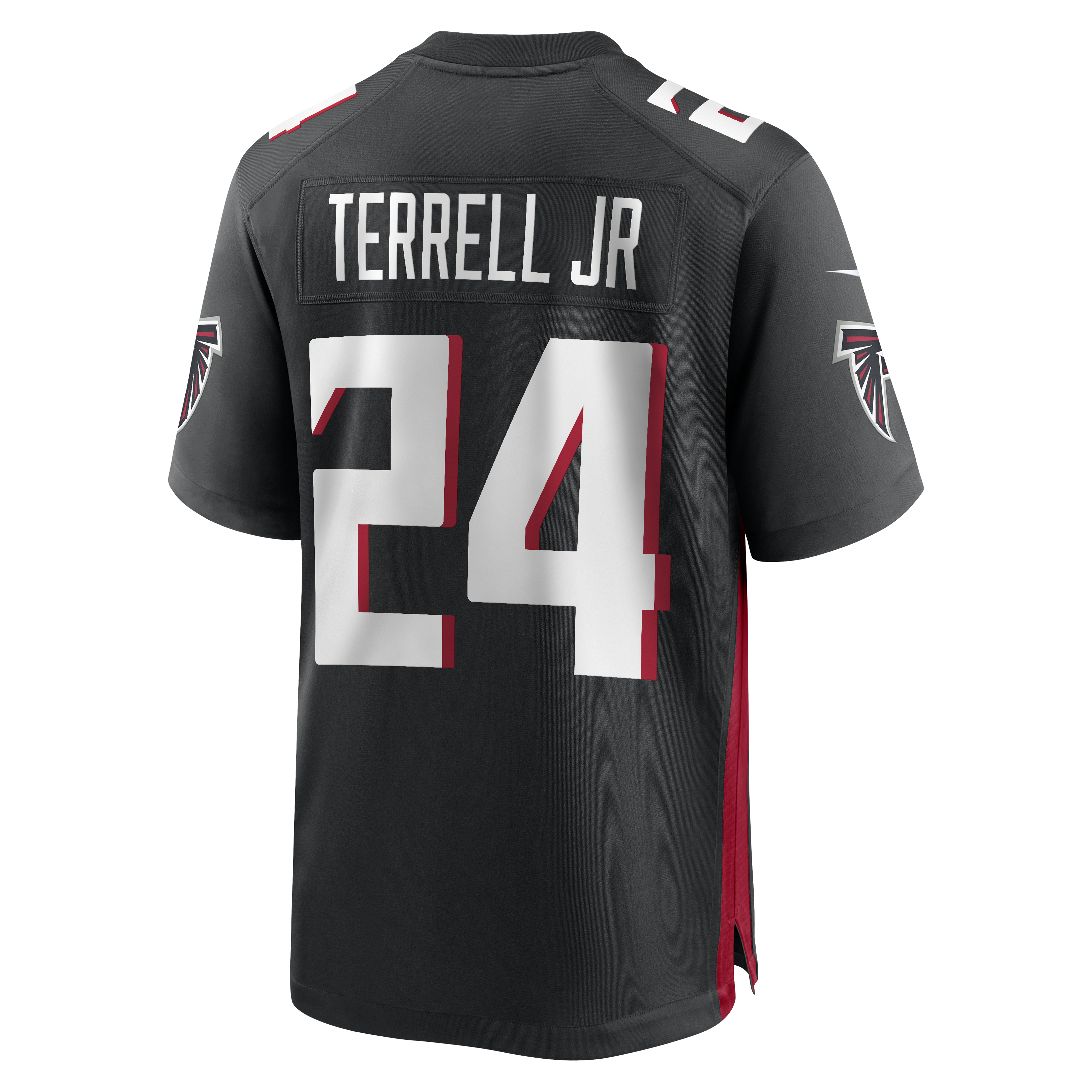Atlanta Falcons Nike Game Home Jersey - Black - A.J. Terrell Jr - Mens, , rebel_hi-res