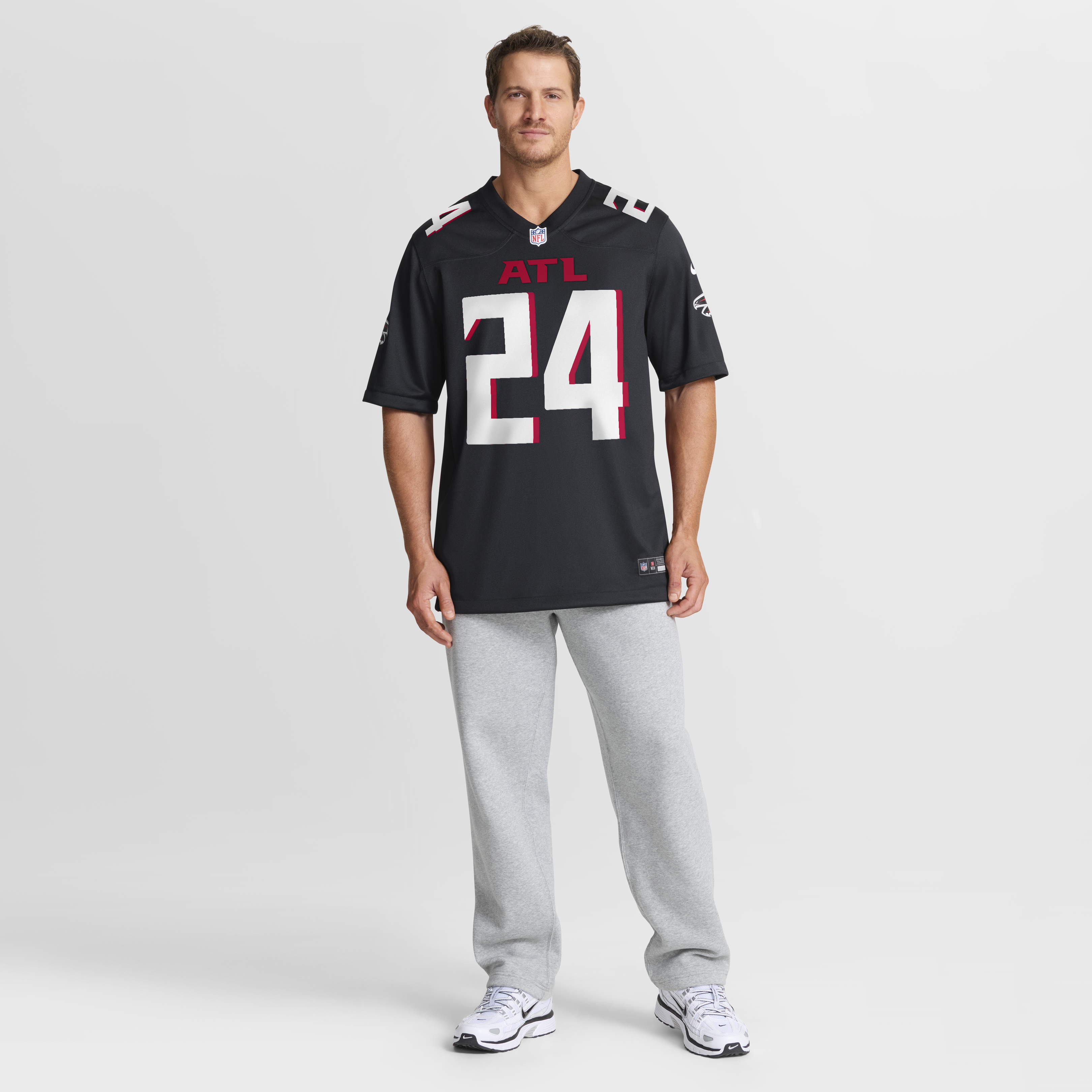 Atlanta Falcons Nike Game Home Jersey - Black - A.J. Terrell Jr - Mens, , rebel_hi-res
